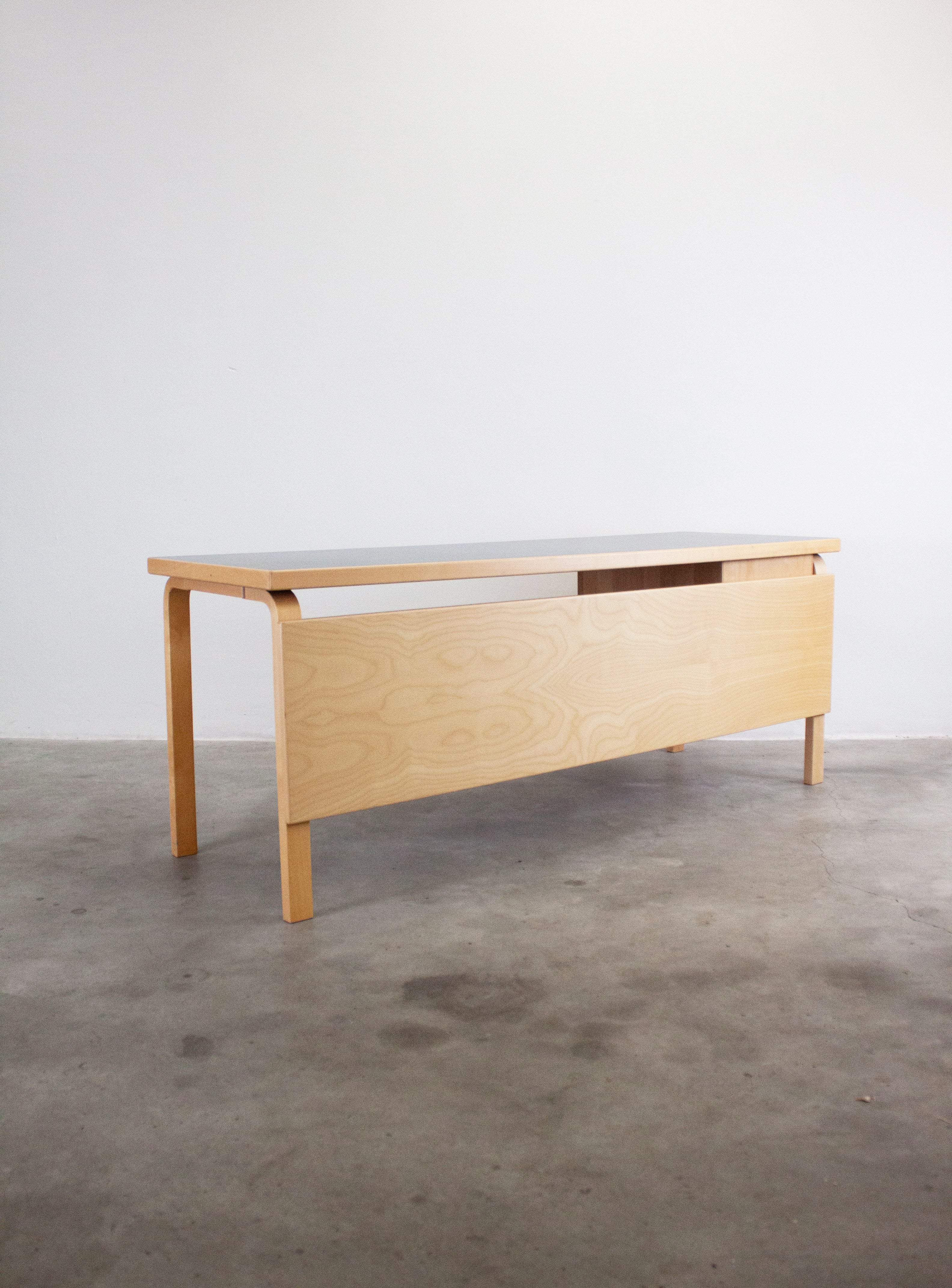 Artek Writing Desk by Alvar Aalto (Blue) - Image 18