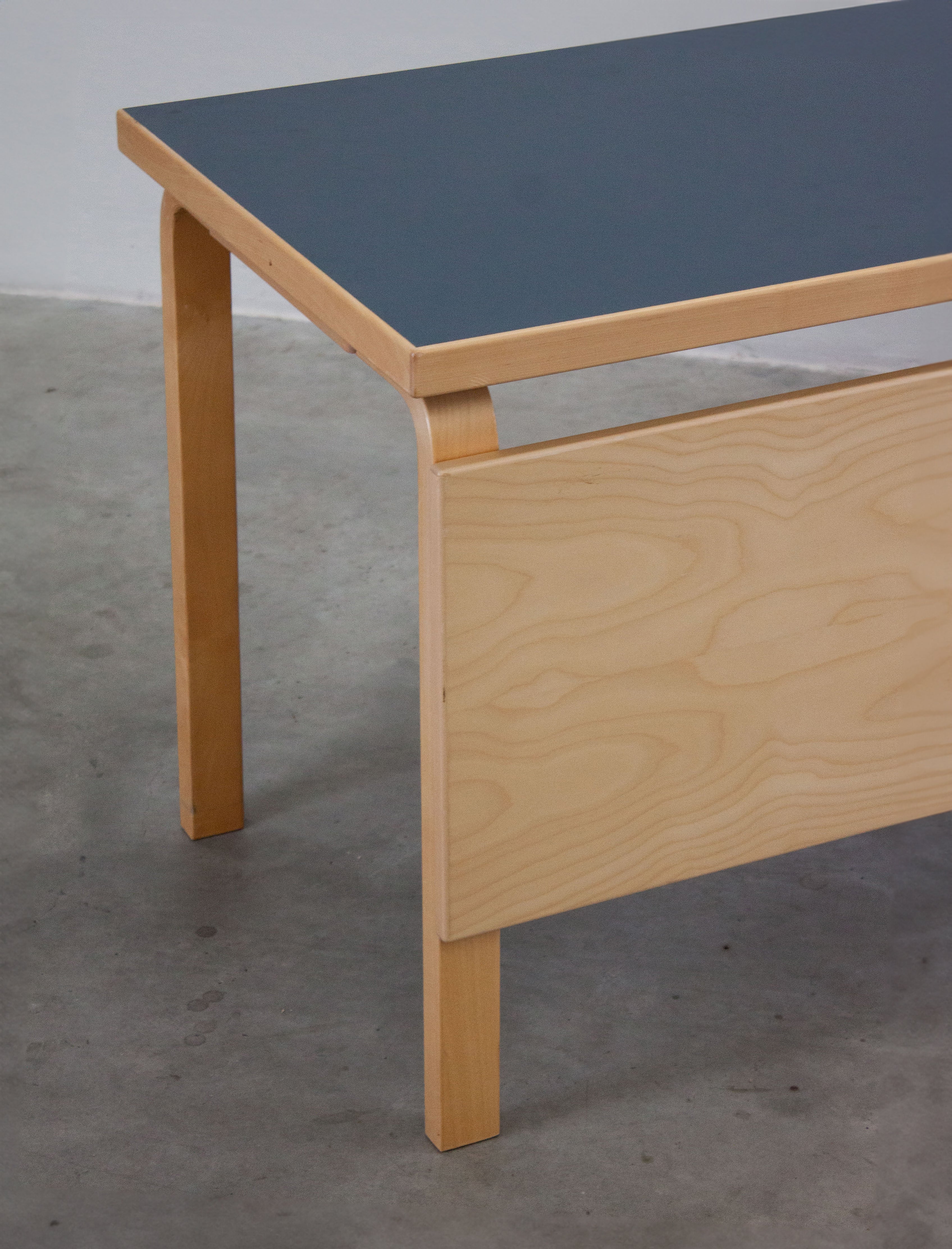 Artek Writing Desk by Alvar Aalto (Blue) - Image 22
