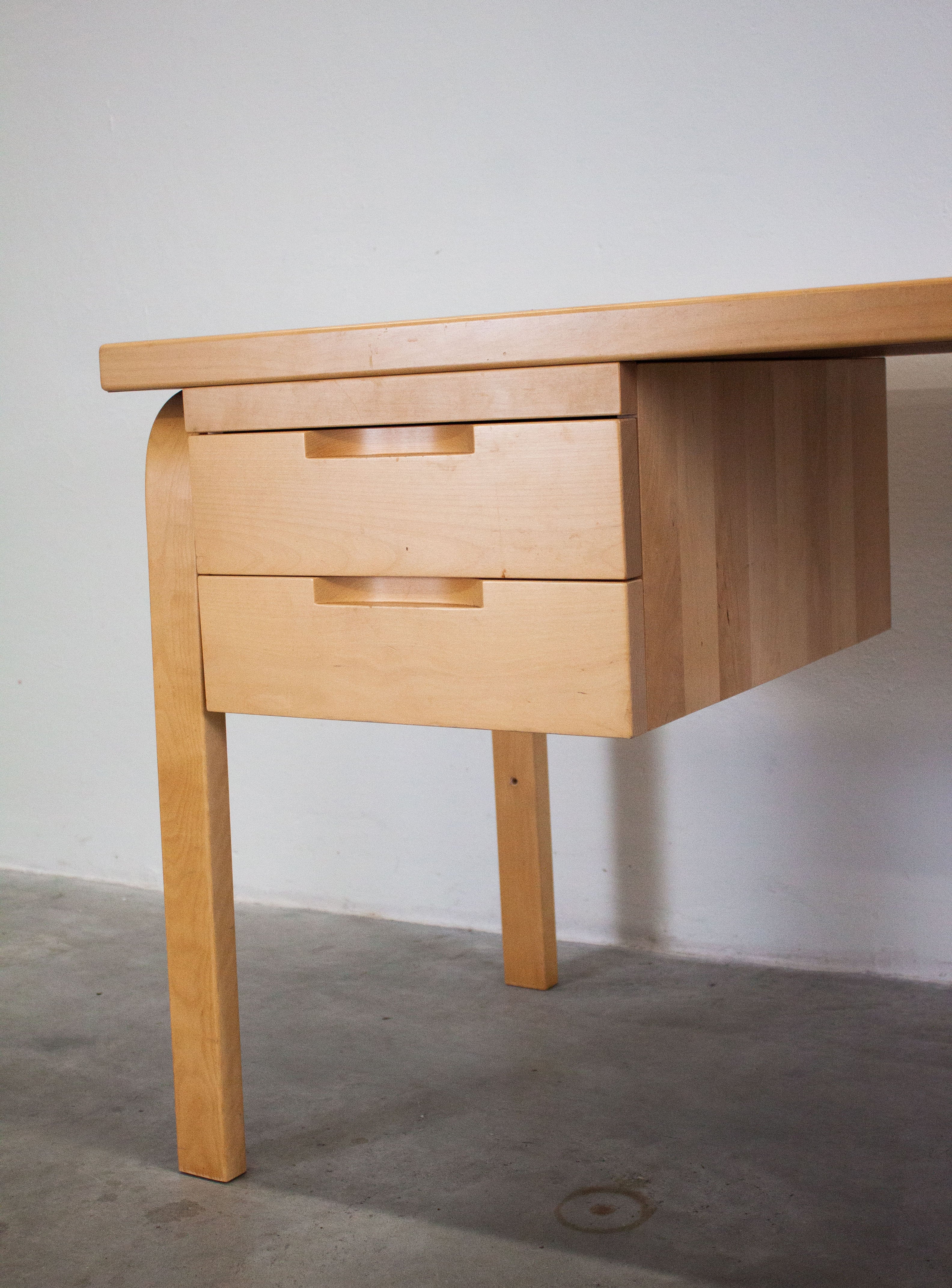 Artek Writing Desk by Alvar Aalto (Blue) - Image 8