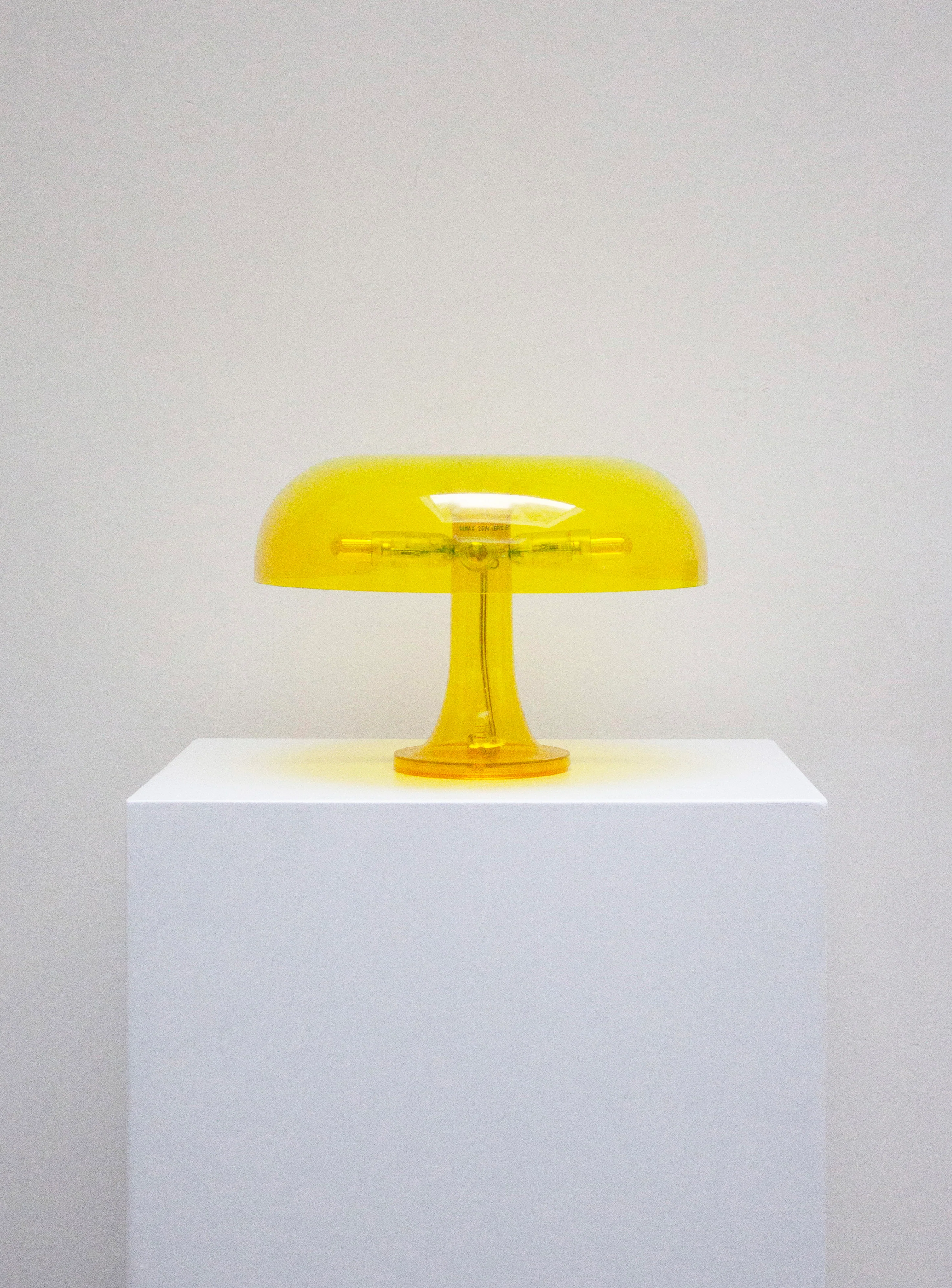 Artemide Nessino Desk Lamp by Giancarlo Mattioli (Translucent Yellow) - Image 2
