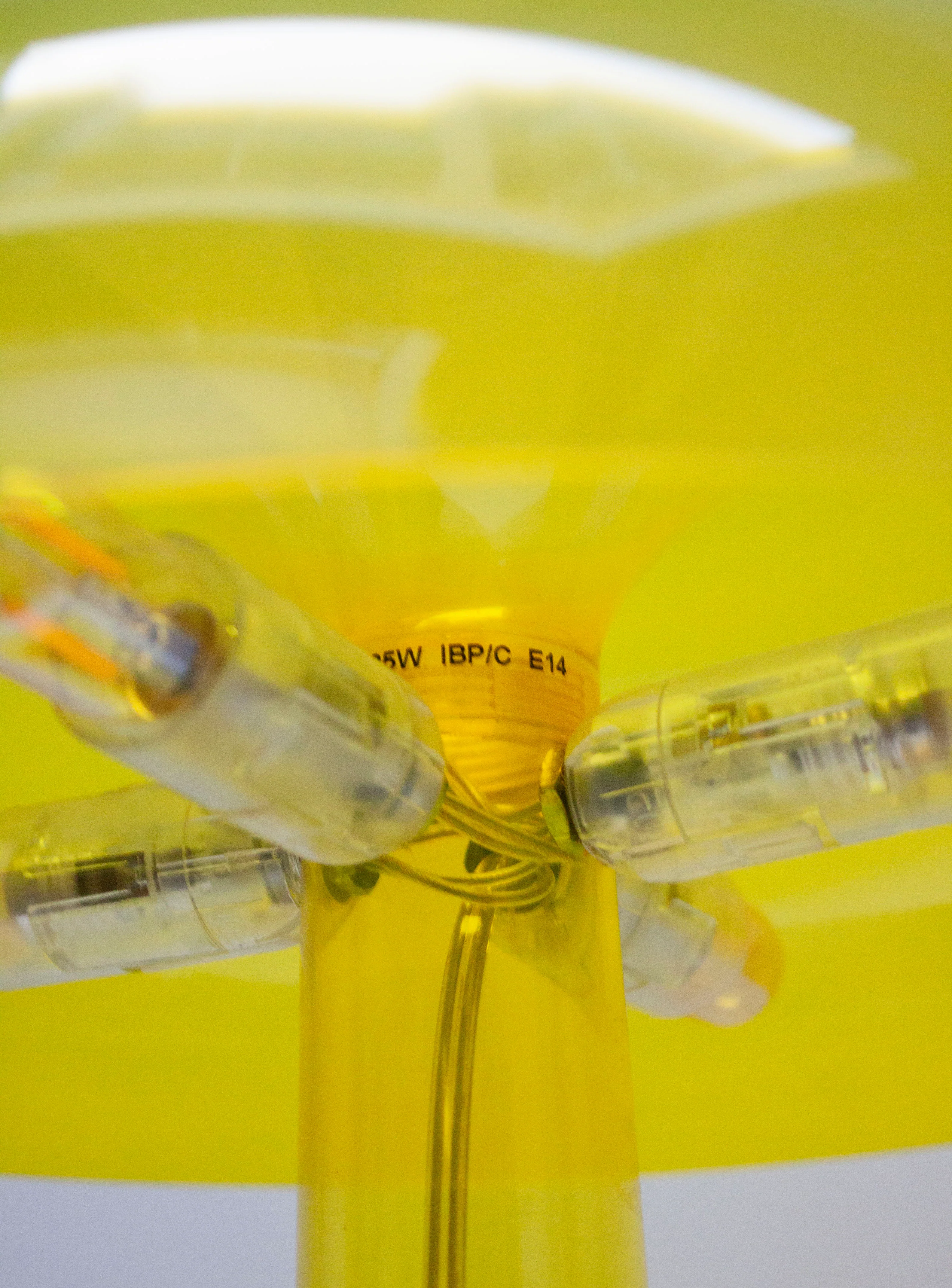 Artemide Nessino Desk Lamp by Giancarlo Mattioli (Translucent Yellow) - Image 5