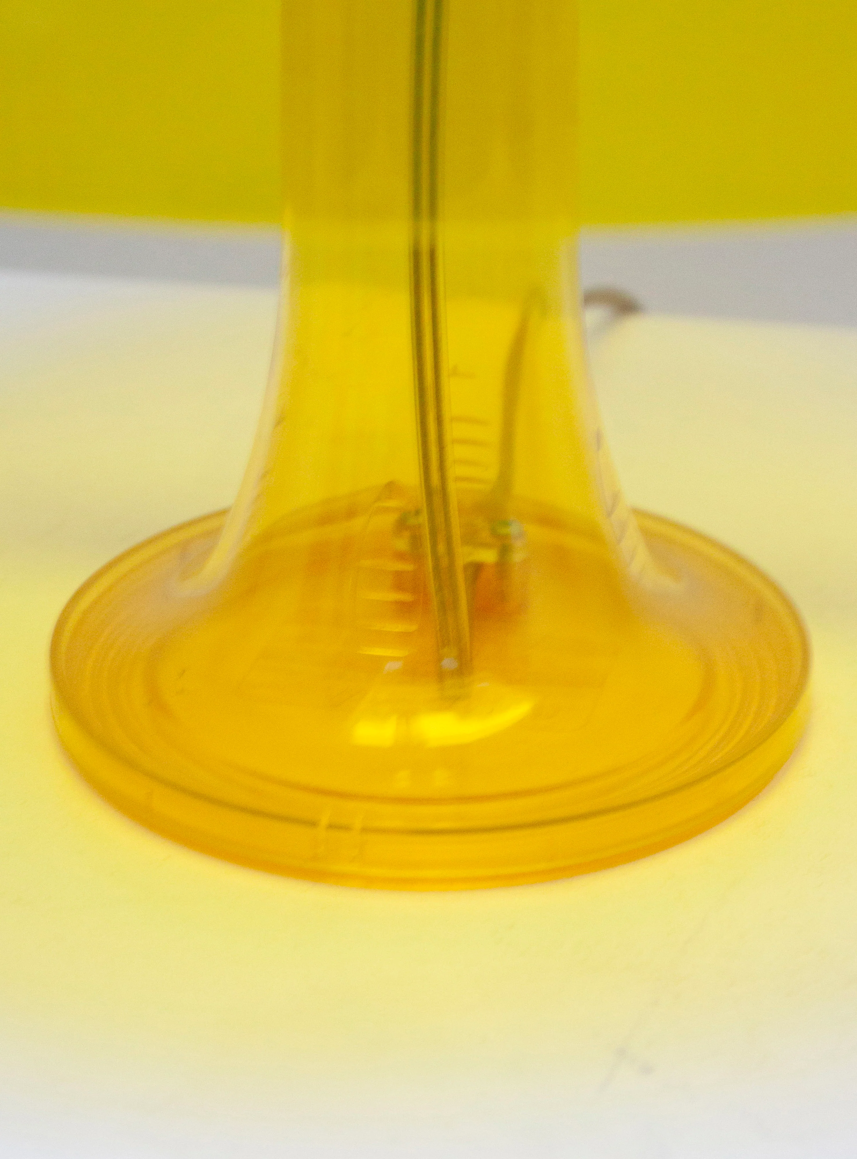Artemide Nessino Desk Lamp by Giancarlo Mattioli (Translucent Yellow) - Image 6