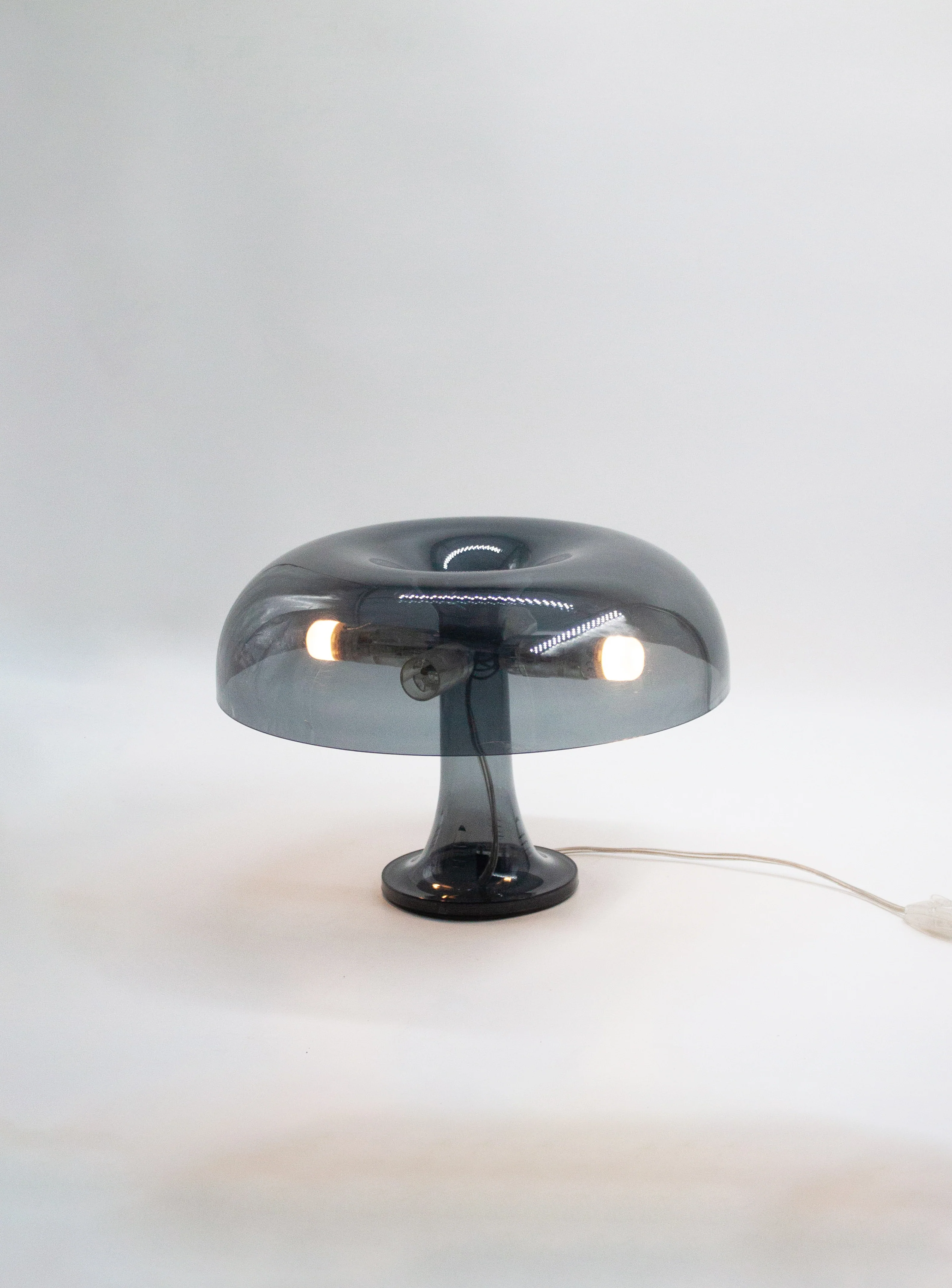 Artemide Nessino Table Lamp by Giancarlo Mattioli (Translucent Grey) - Image 13