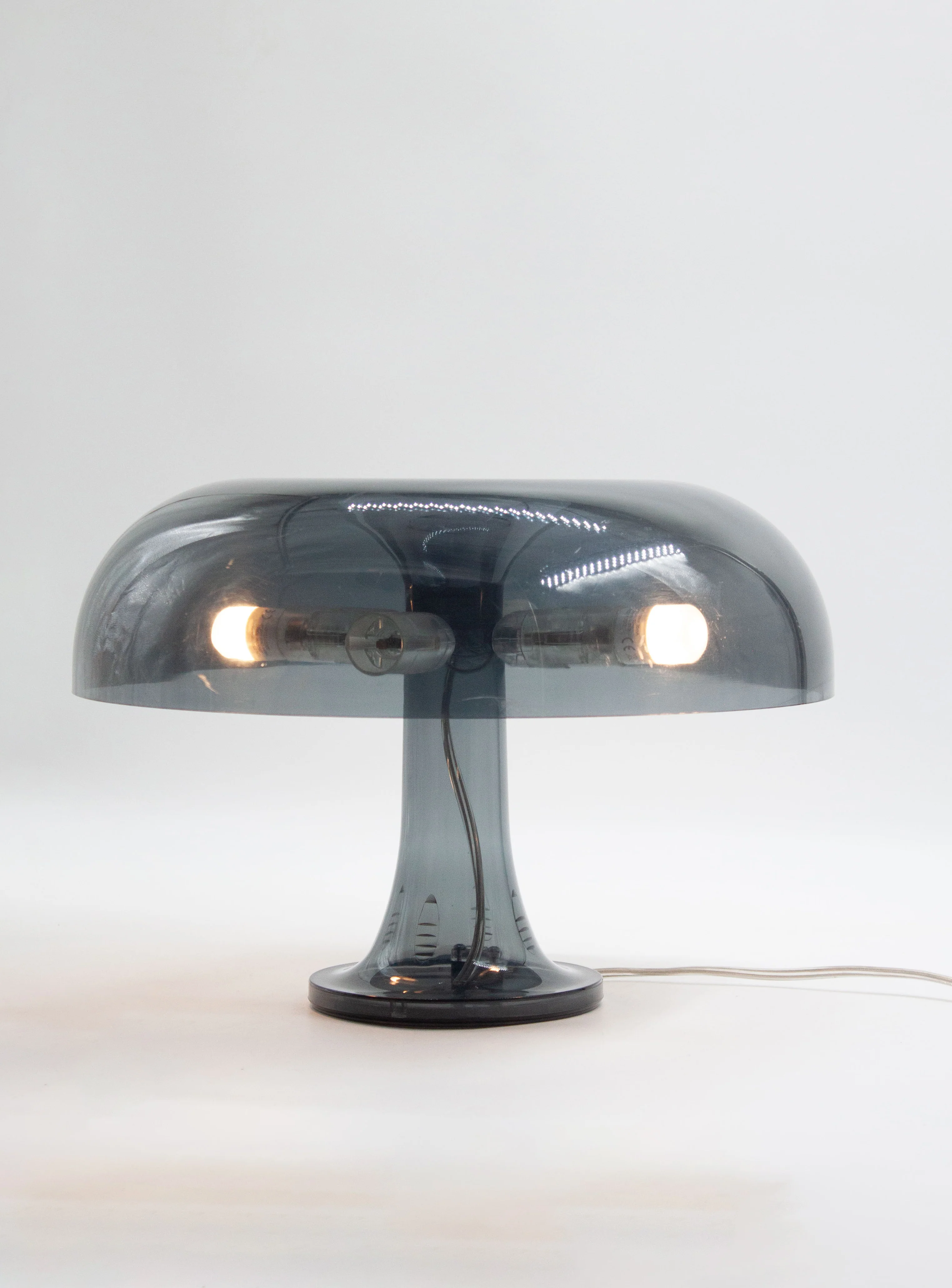 Artemide Nessino Table Lamp by Giancarlo Mattioli (Translucent Grey) - Image 15