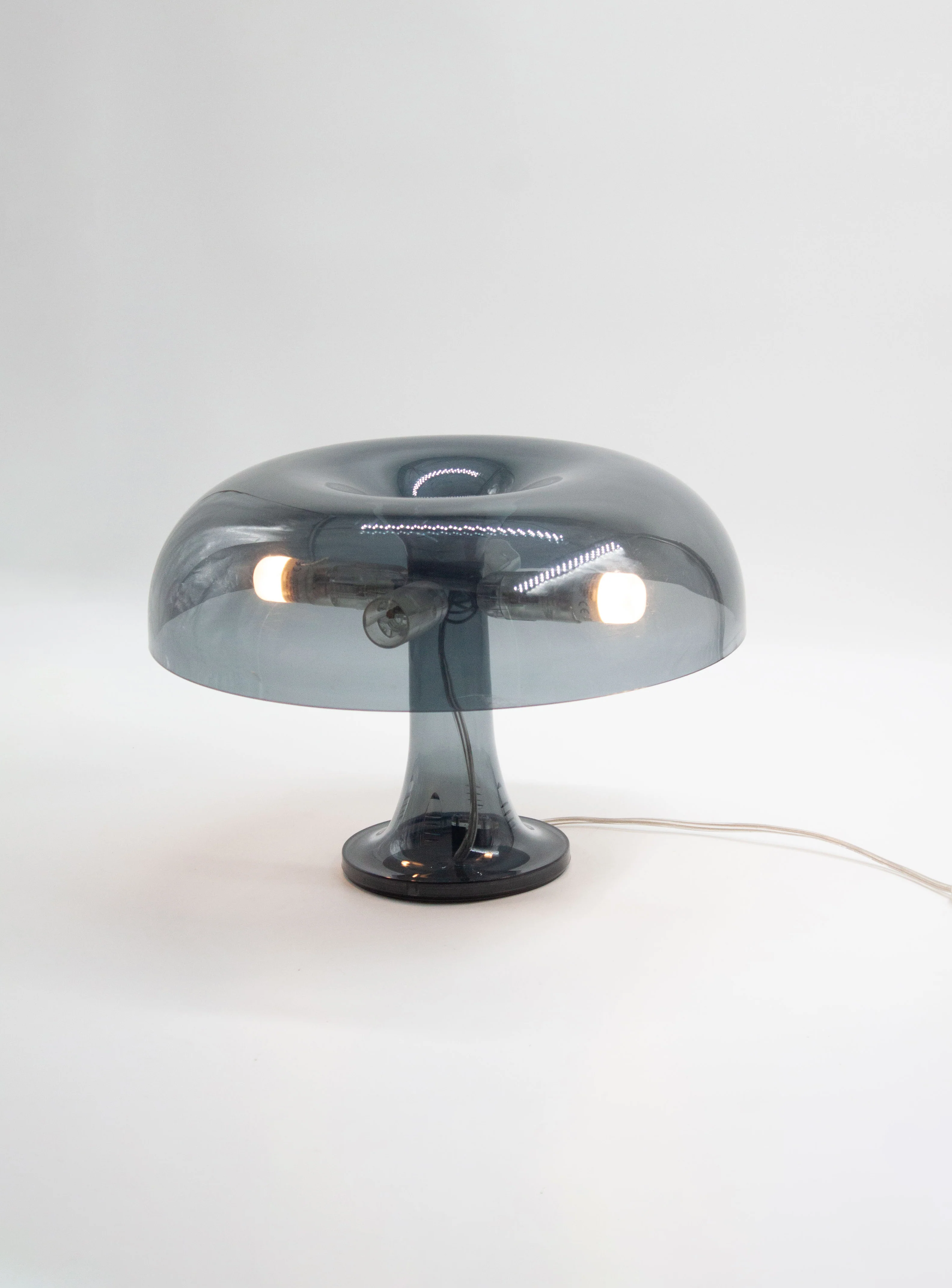 Artemide Nessino Table Lamp by Giancarlo Mattioli (Translucent Grey) - Image 16