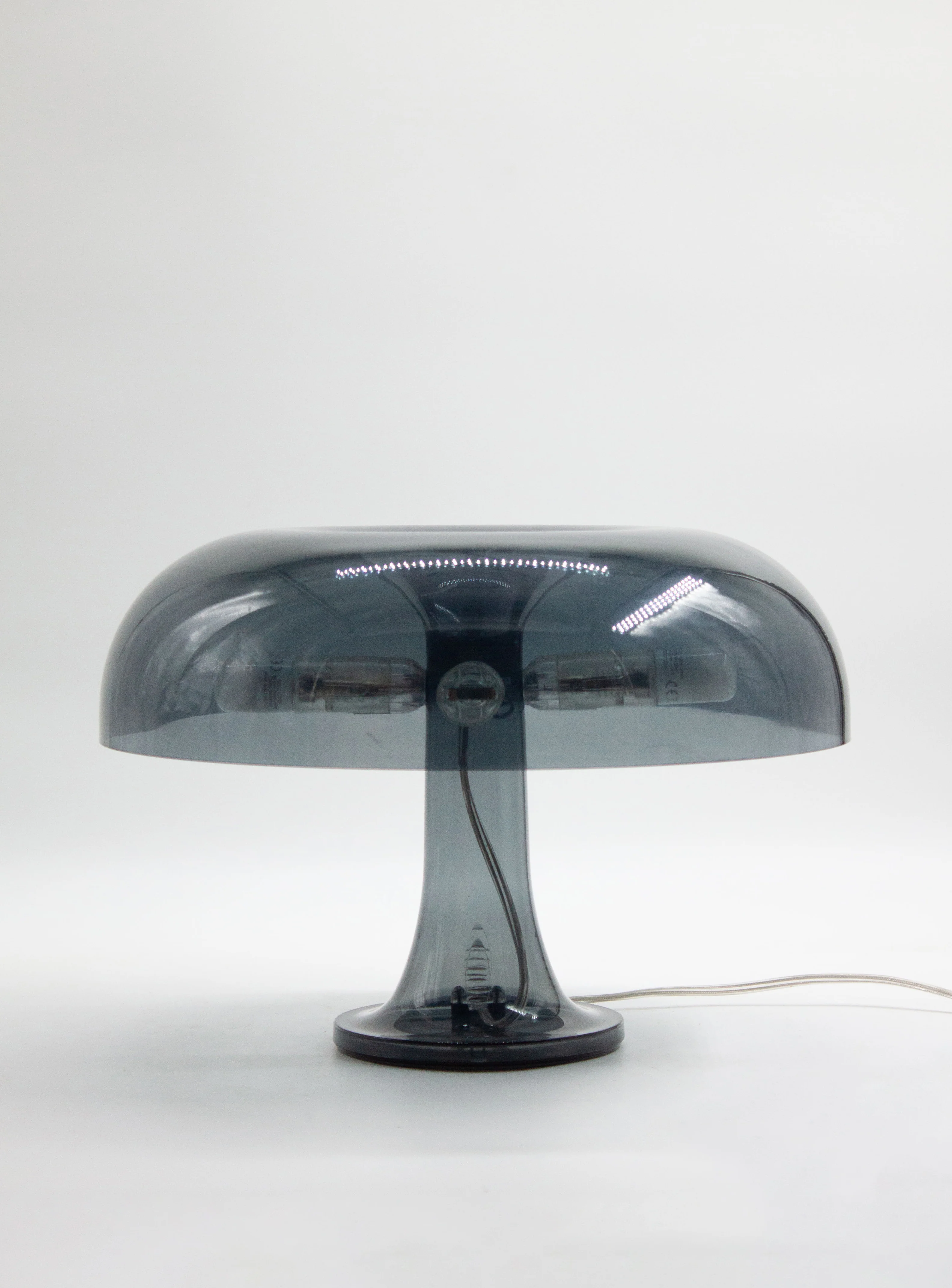 Artemide Nessino Table Lamp by Giancarlo Mattioli (Translucent Grey) - Image 5