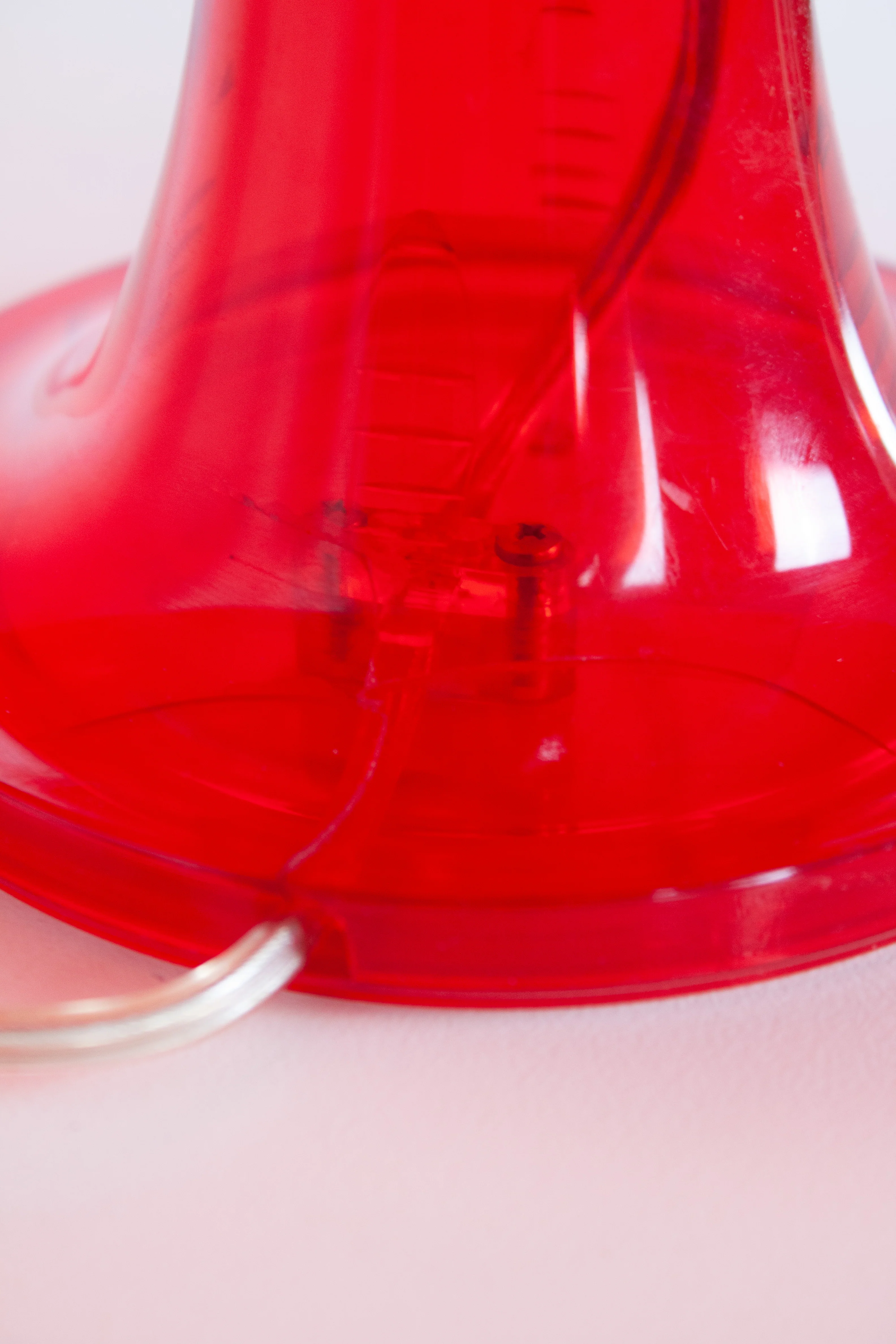 Artemide Nessino Table Lamp by Giancarlo Mattioli (Translucent Red) - Image 11