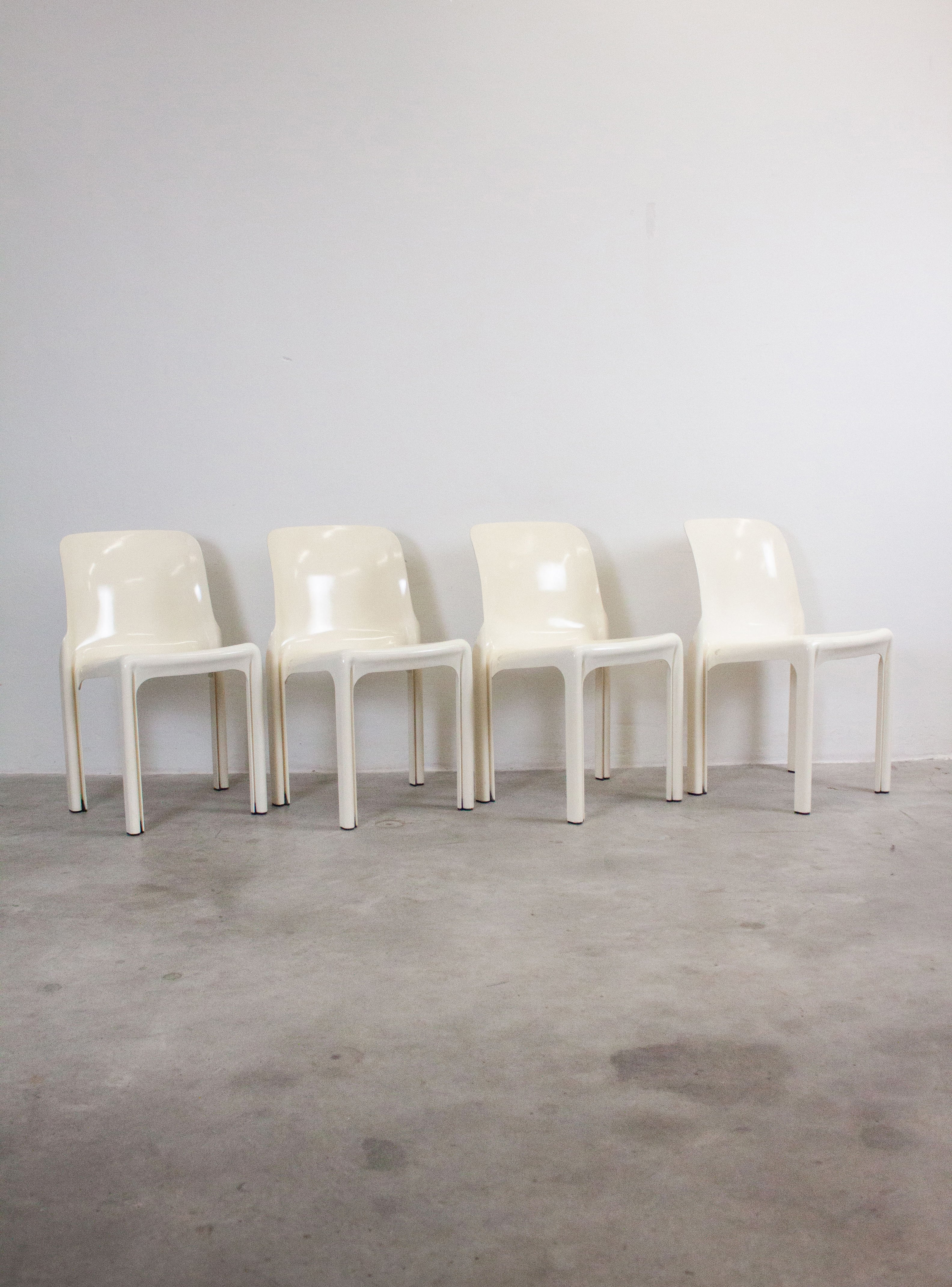 Artemide Selene Dining Chair by Vico Magistretti (White) - Image 10