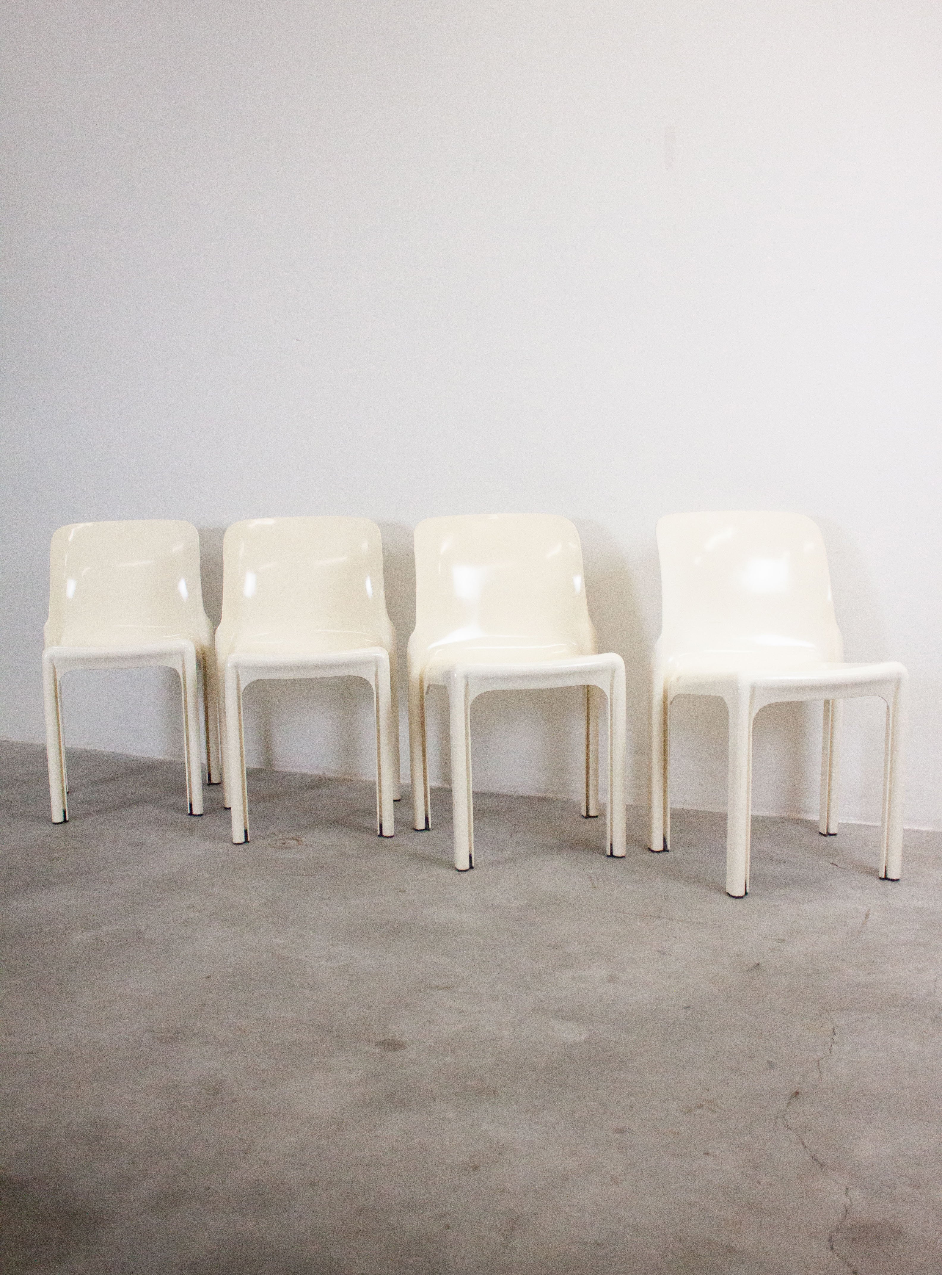 Artemide Selene Dining Chair by Vico Magistretti (White) - Image 13