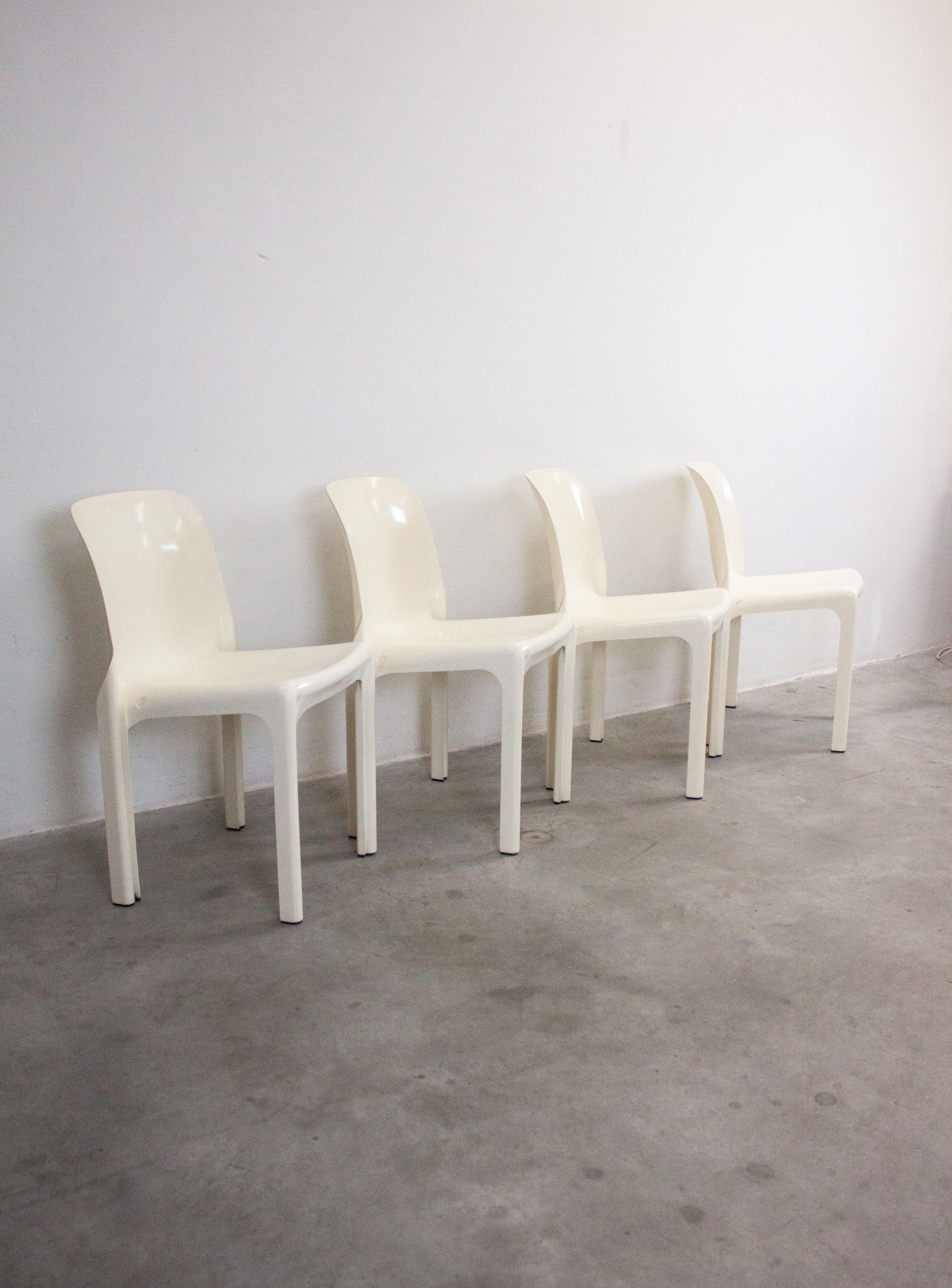 Artemide Selene Dining Chair by Vico Magistretti (White) - Image 14