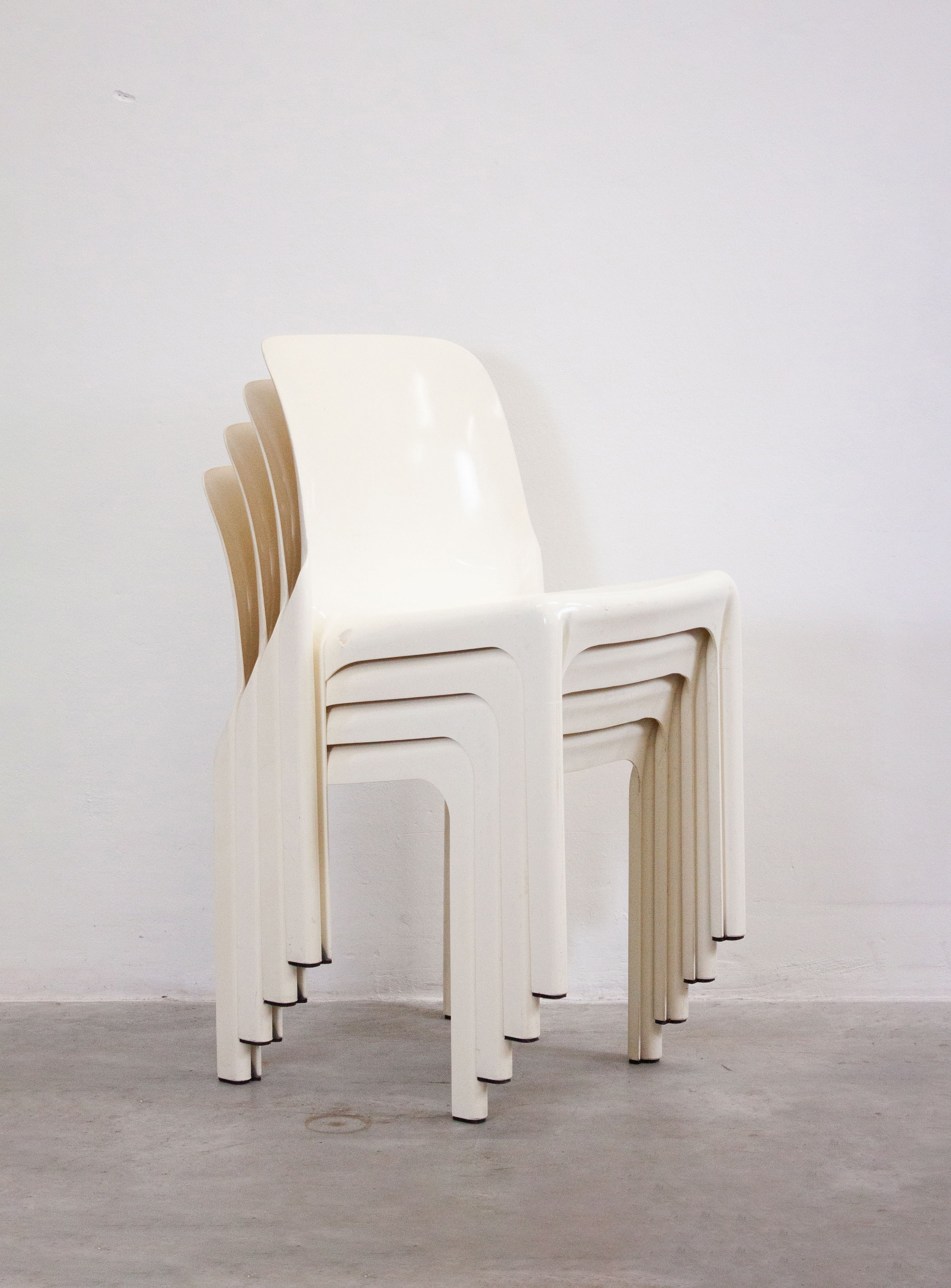 Artemide Selene Dining Chair by Vico Magistretti (White) - Image 3