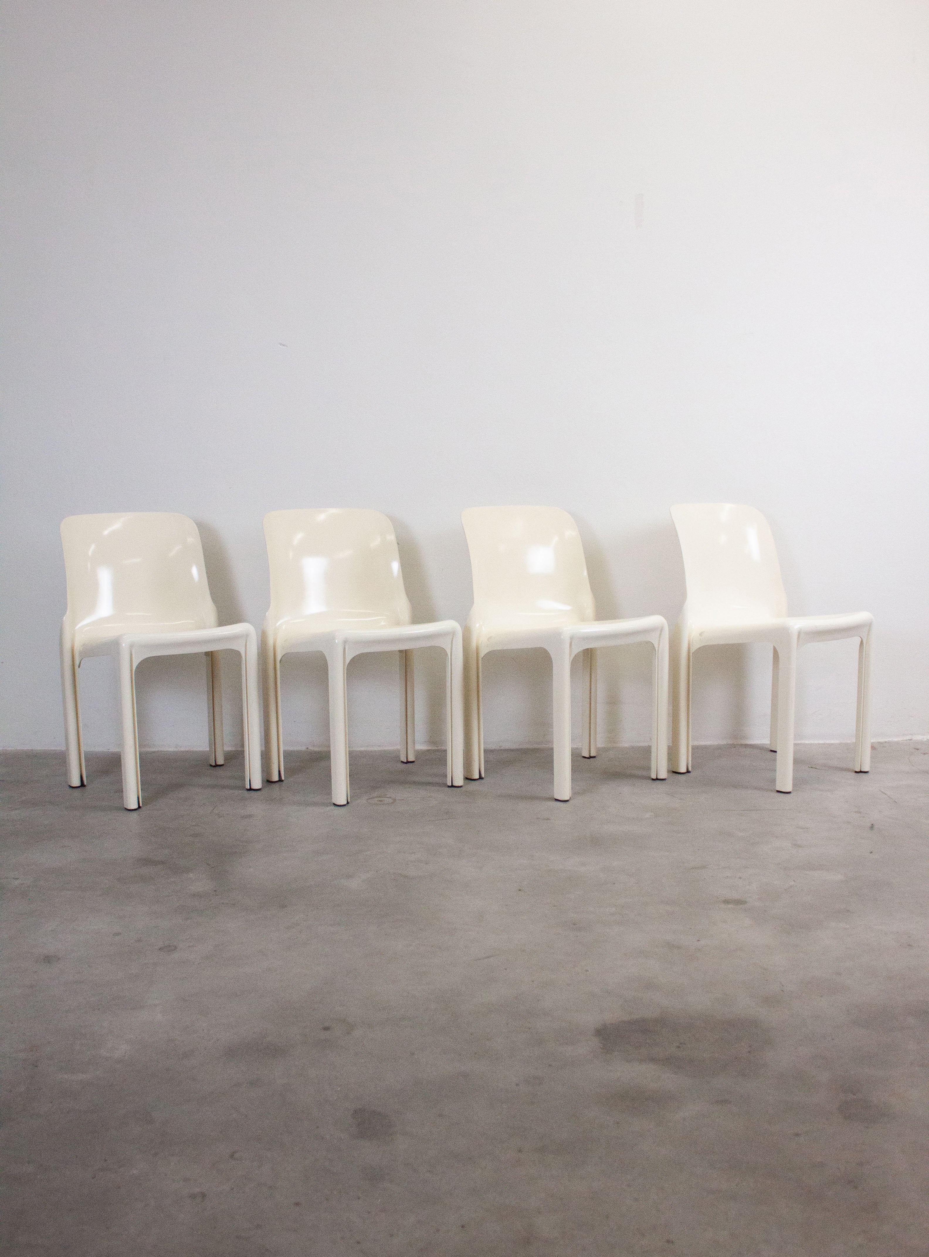 Artemide Selene Dining Chair by Vico Magistretti (White) - Image 9