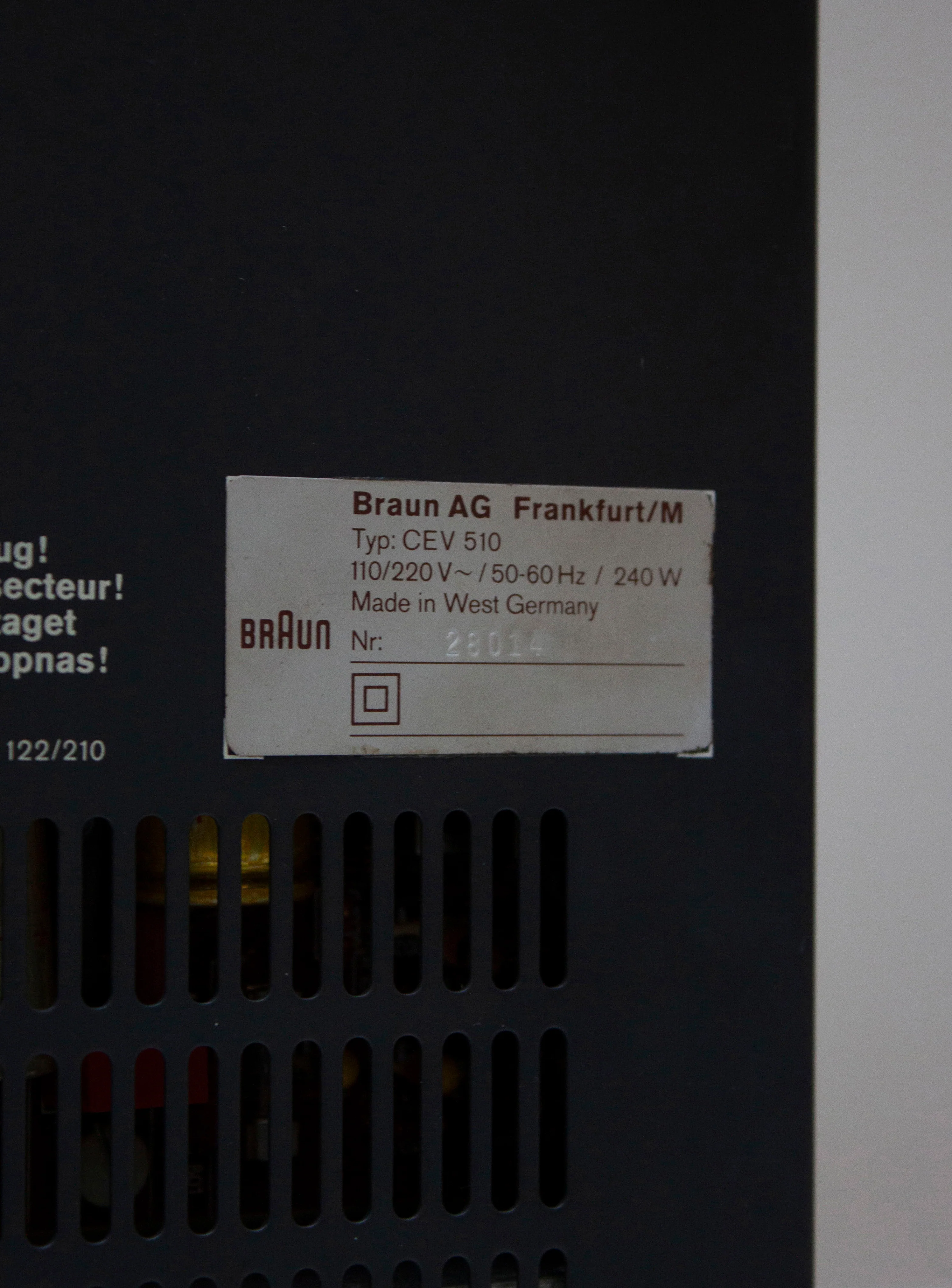 Braun Hifi Set CEV 510 & L550 by Dieter Rams - Image 46
