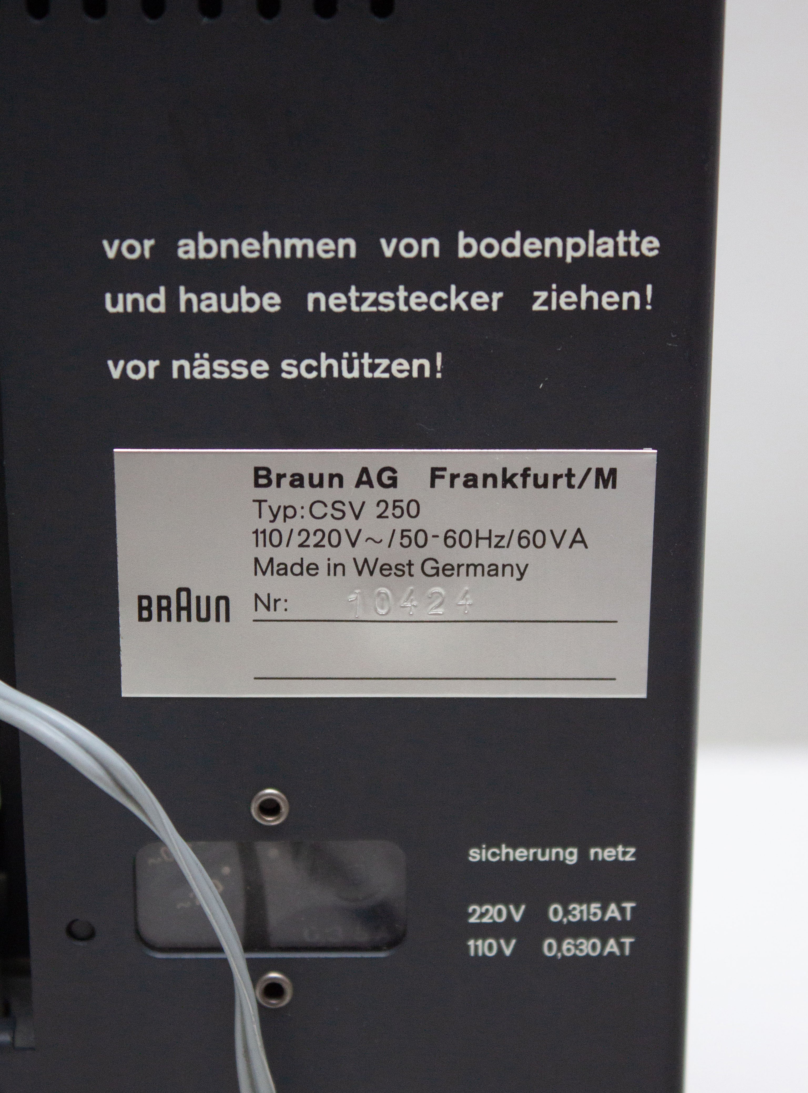 Braun Hifi Set CSV-250, CE-250, PS-420 & L410 by Dieter Rams - Image 20