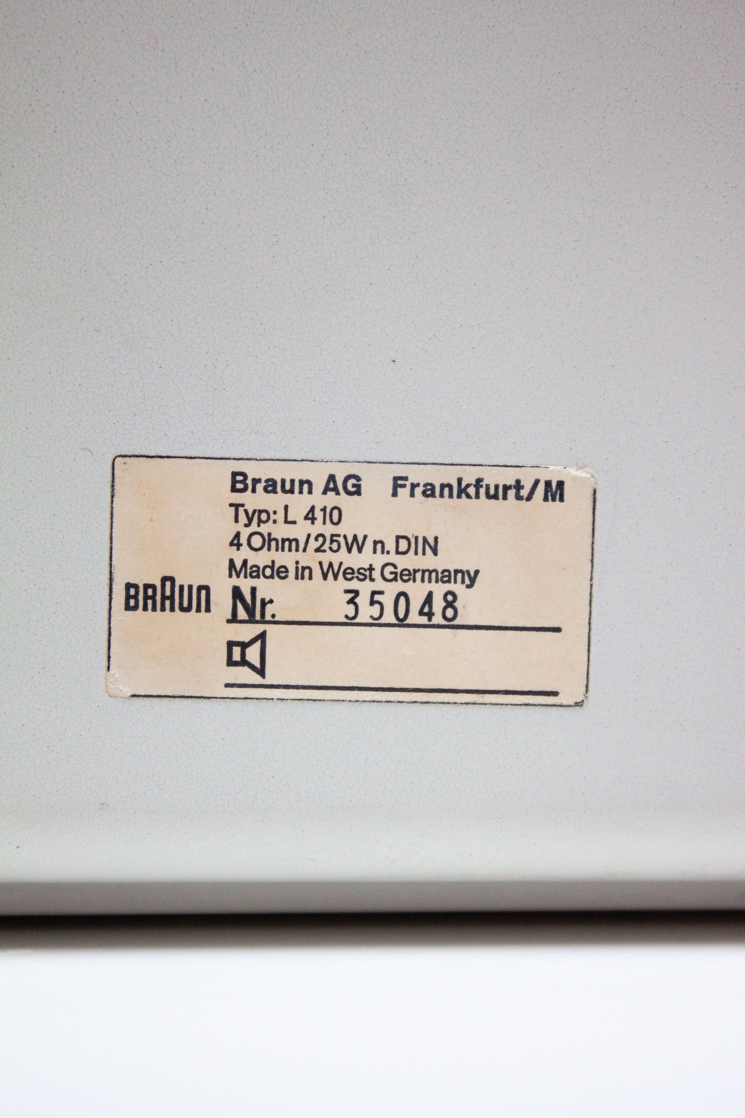 Braun Hifi Set CSV-250/1 & L410 by Dieter Rams - Image 20