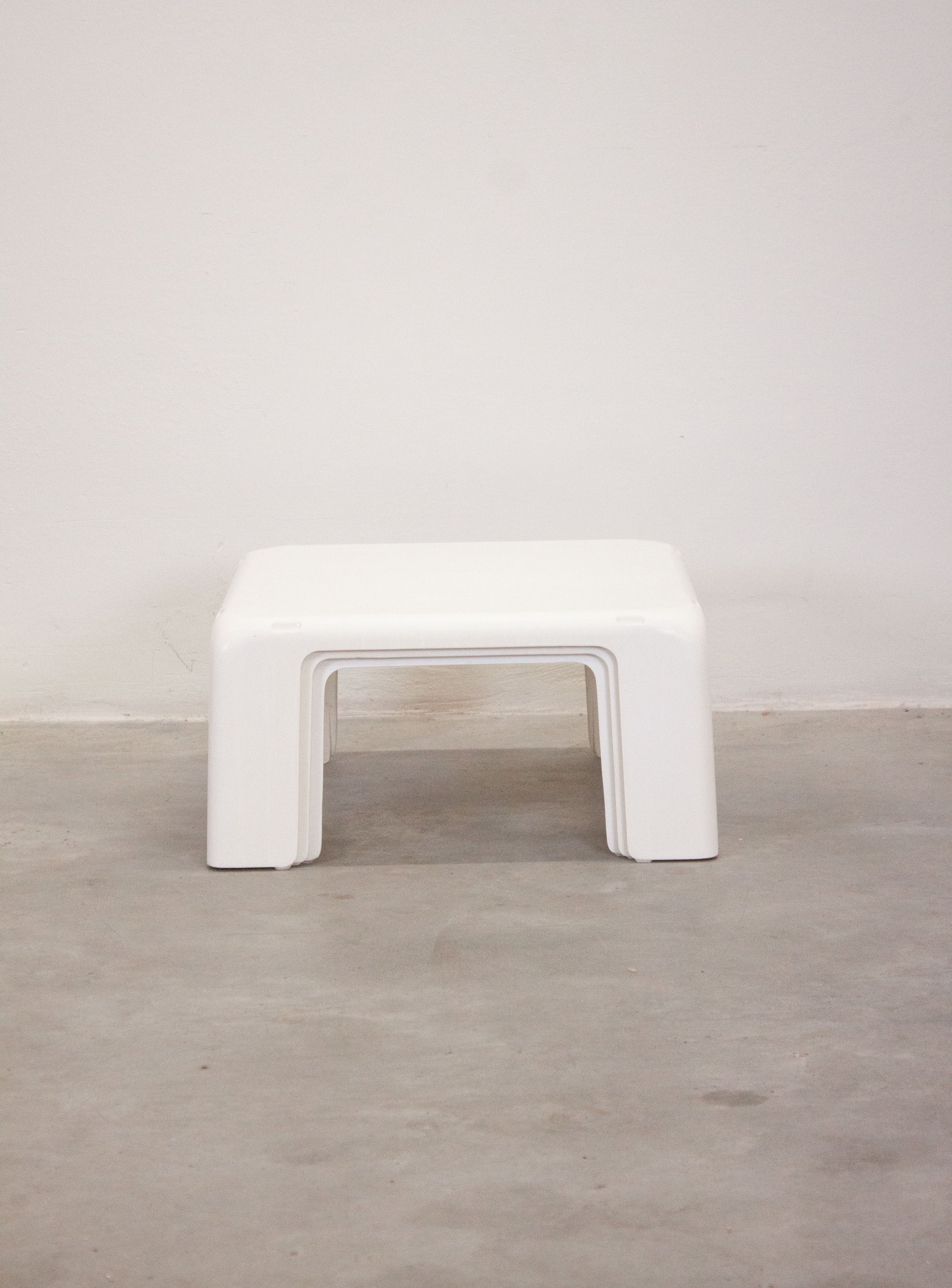 C&B Italia Gatti Nesting Tables by Mario Bellini (White) - Image 2