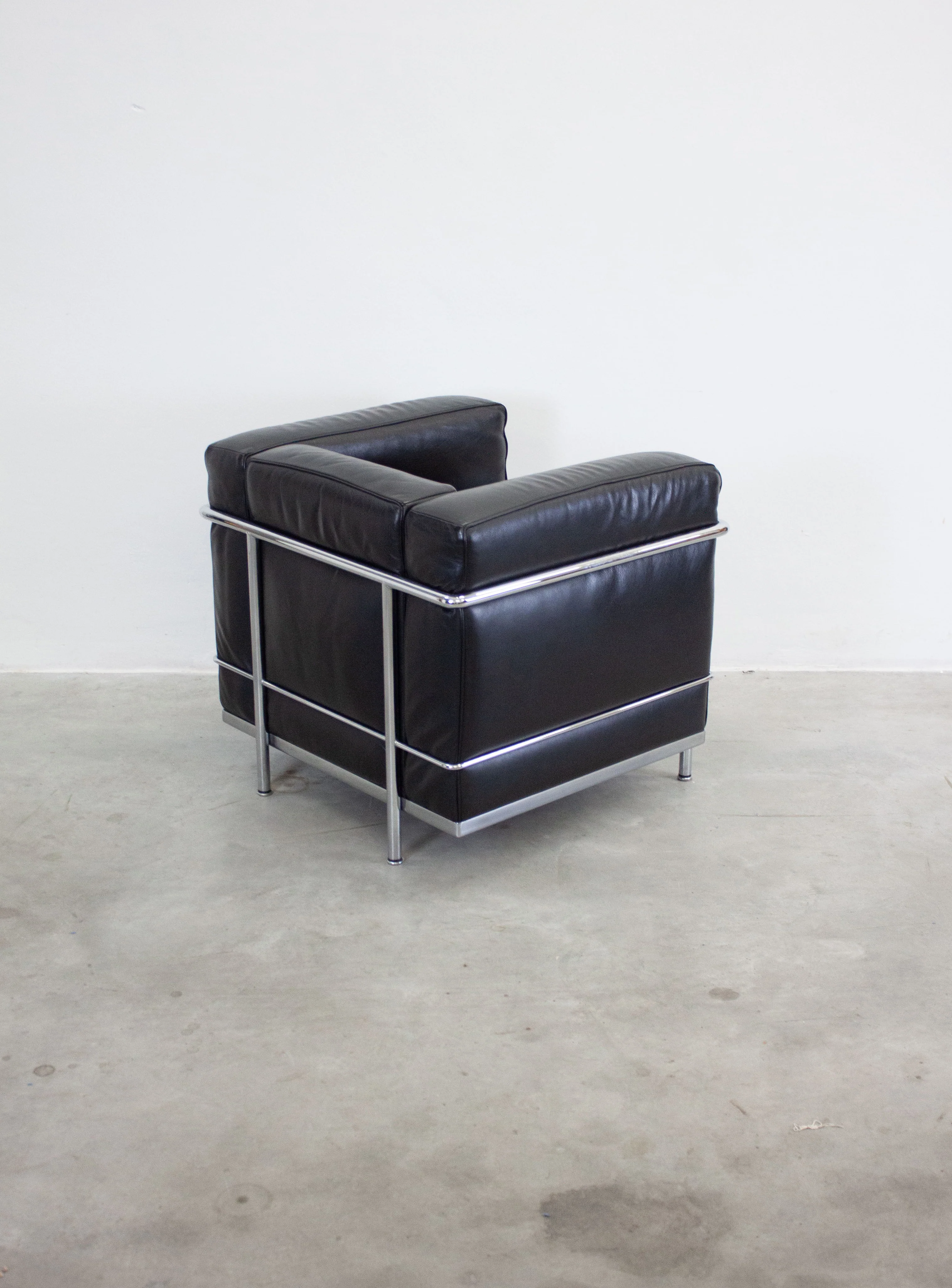 Cassina LC2 Lounge Chair by Le Corbusier (Black) - Image 11