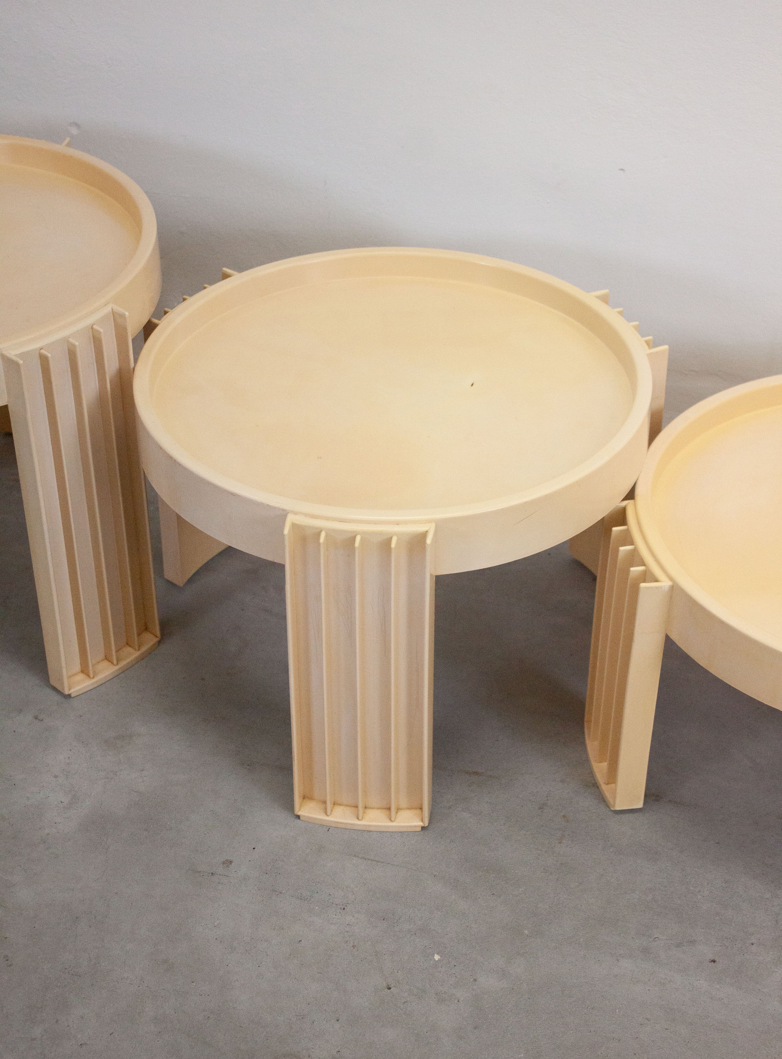 Cassina Marema Nesting Tables by Gianfranco Frattini (Cream) - Image 28