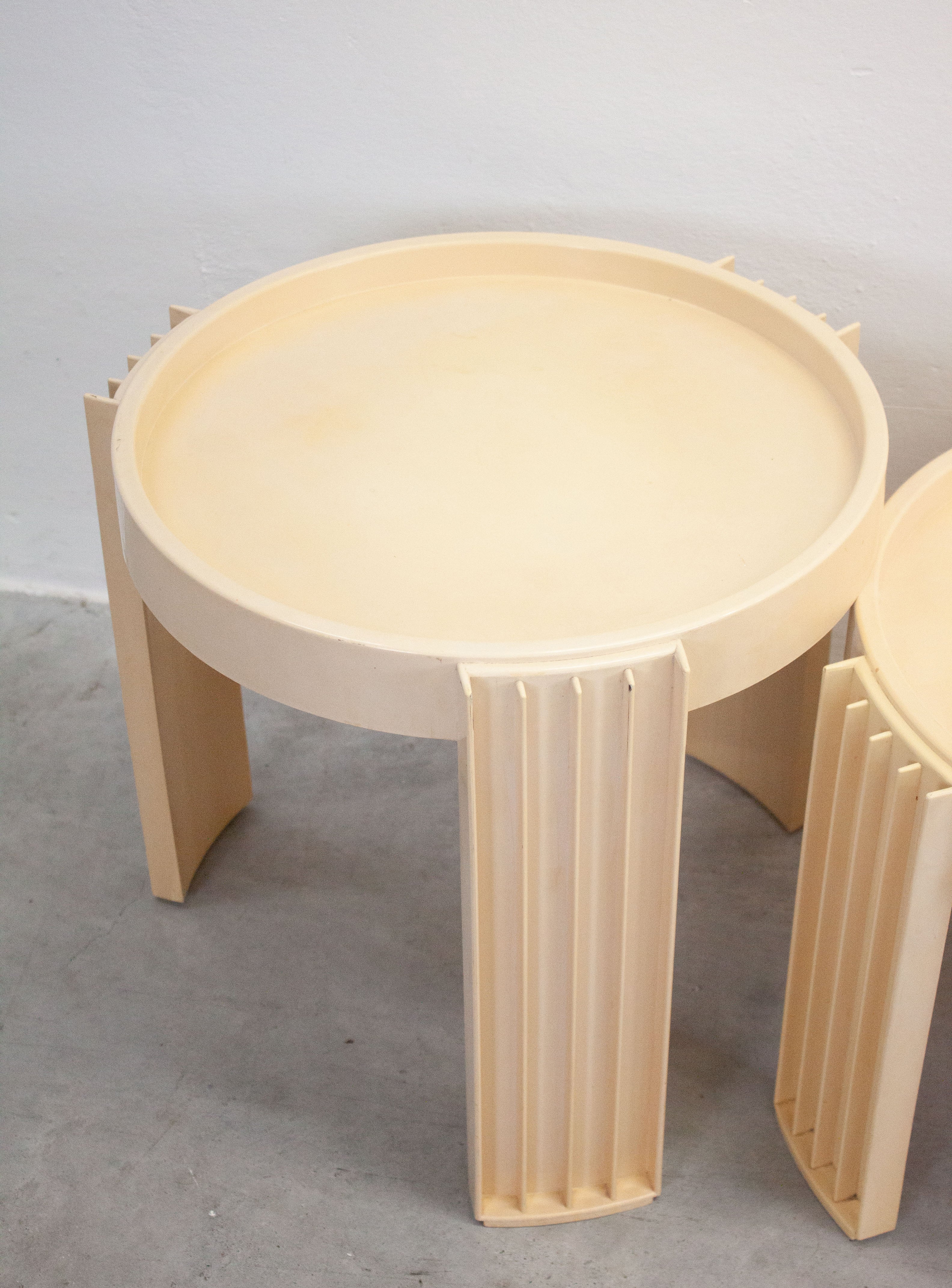 Cassina Marema Nesting Tables by Gianfranco Frattini (Cream) - Image 30