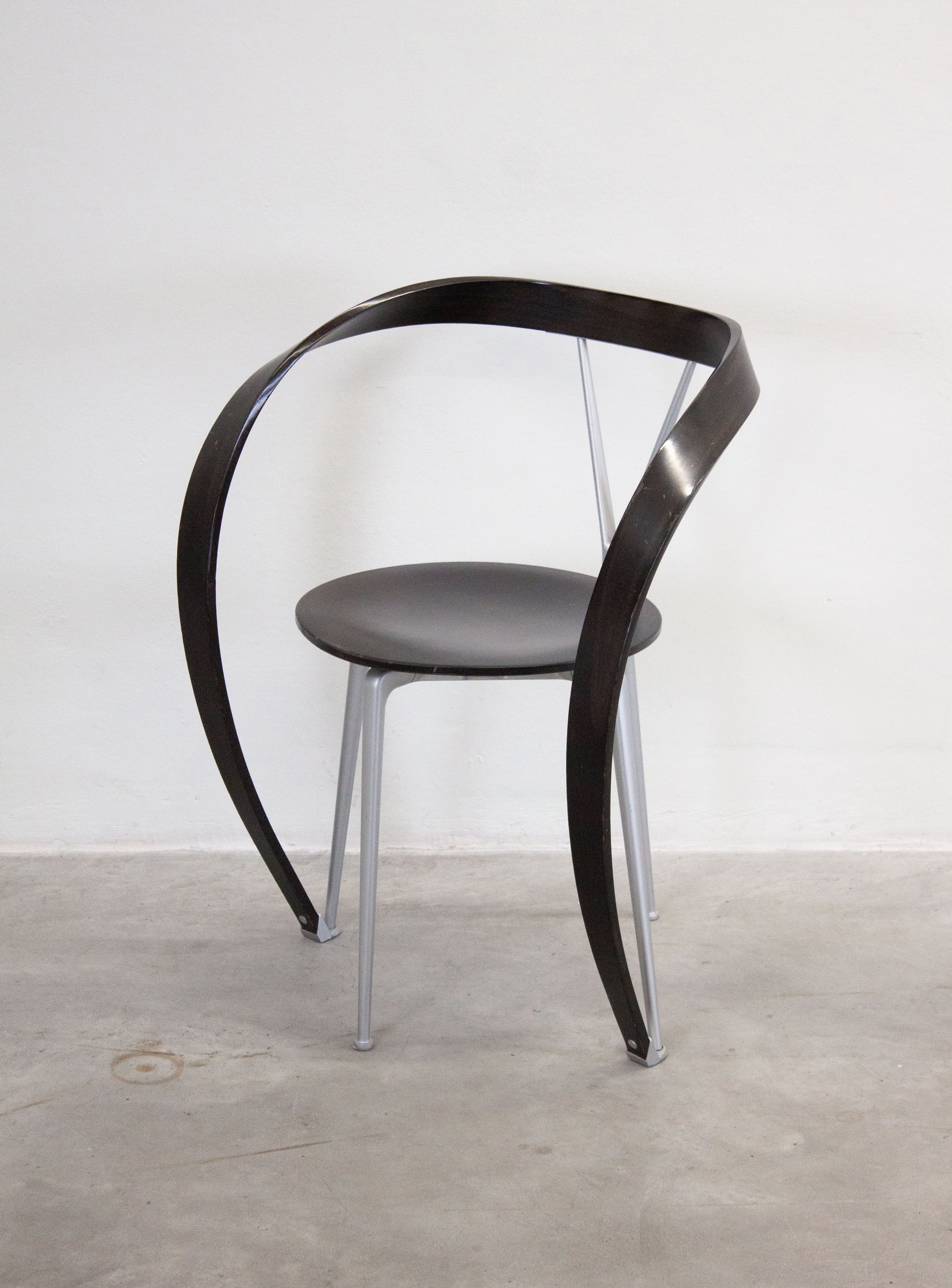 Cassina Revers Chairs by Andrea Branzi (Black) - Image 13