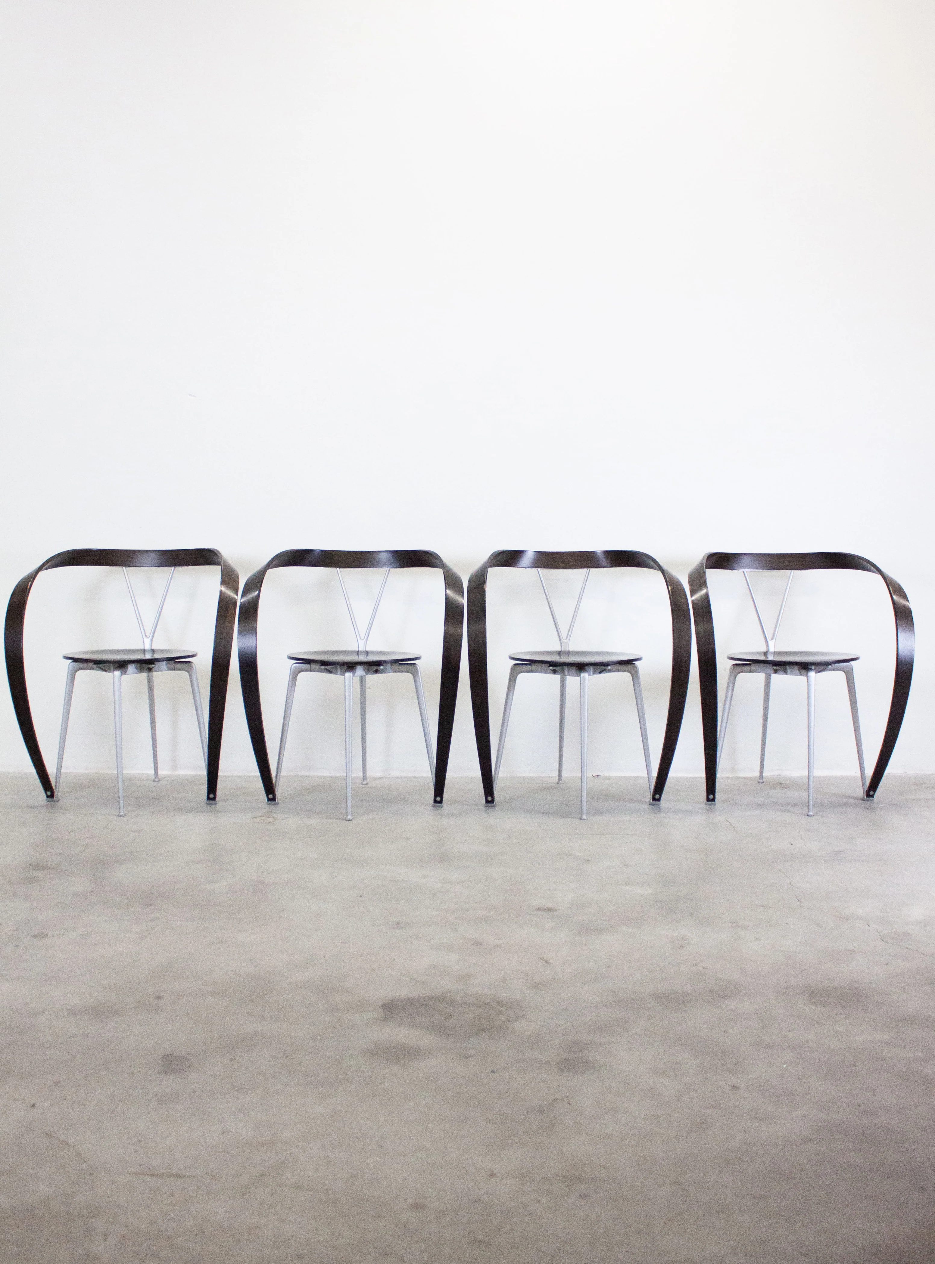 Cassina Revers Chairs by Andrea Branzi (Black) - Image 2