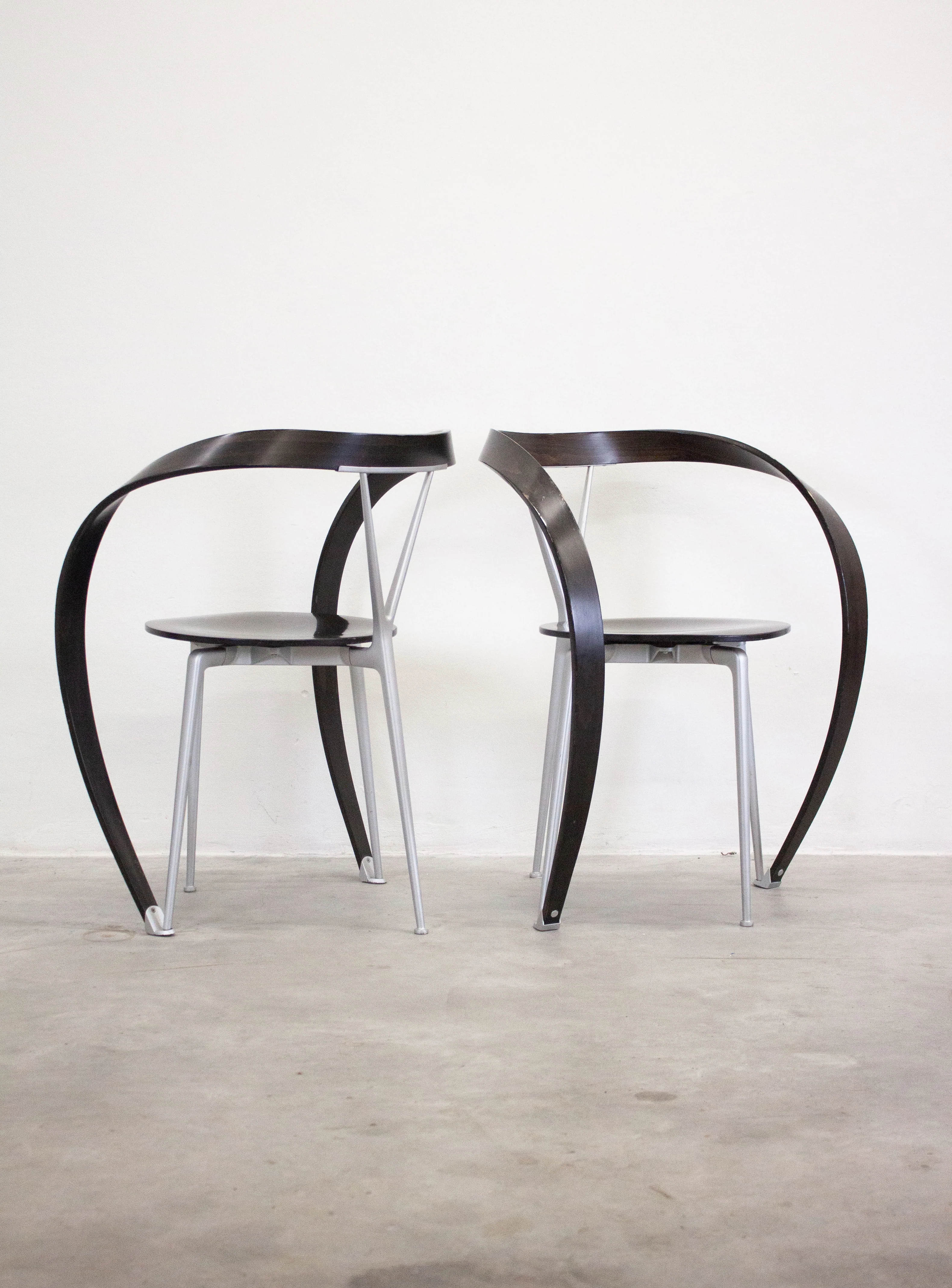 Cassina Revers Chairs by Andrea Branzi (Black) - Image 6