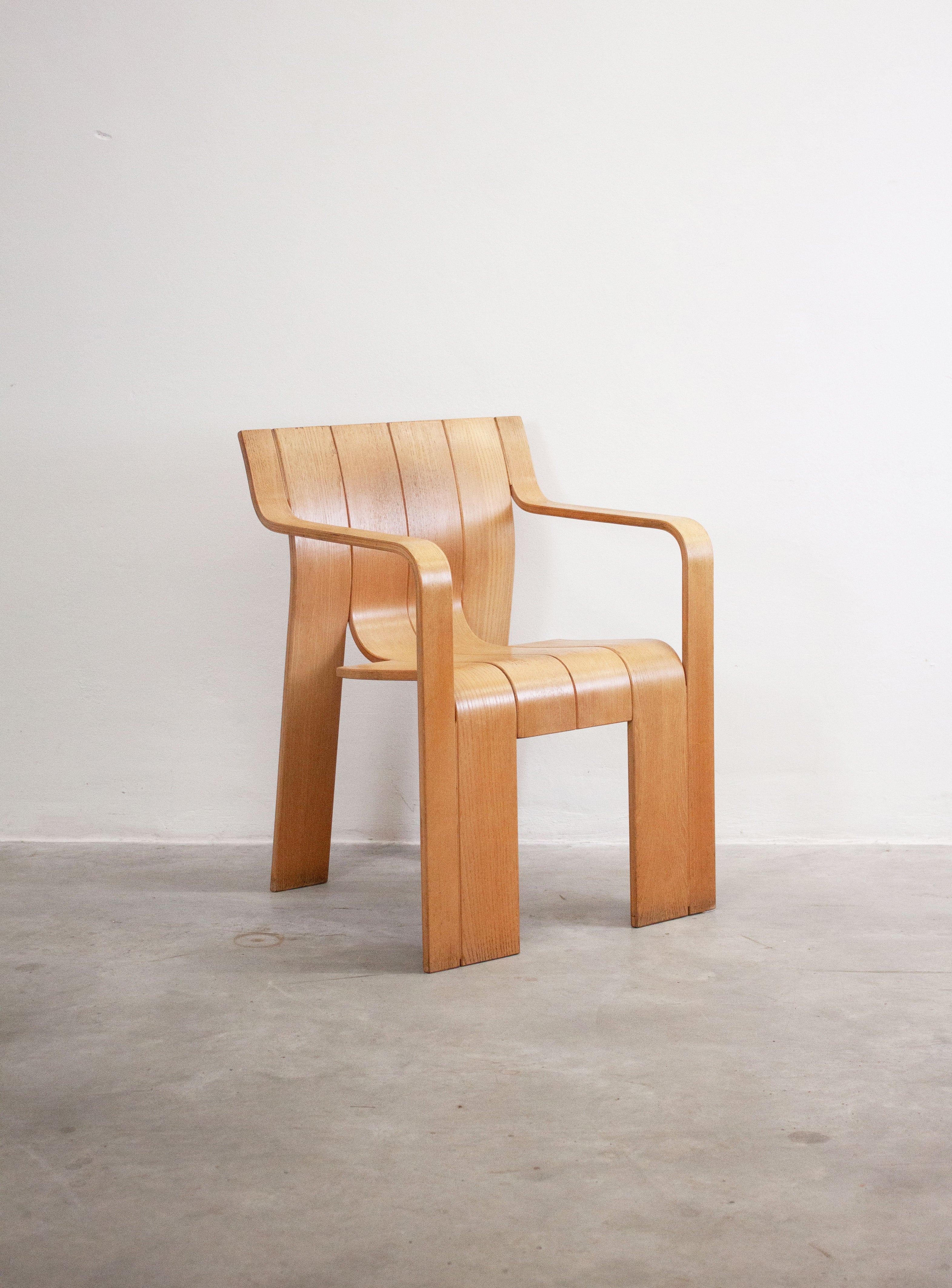 Castelijn Strip Dining Chair with Armrest by Gijs Bakker - Image 11