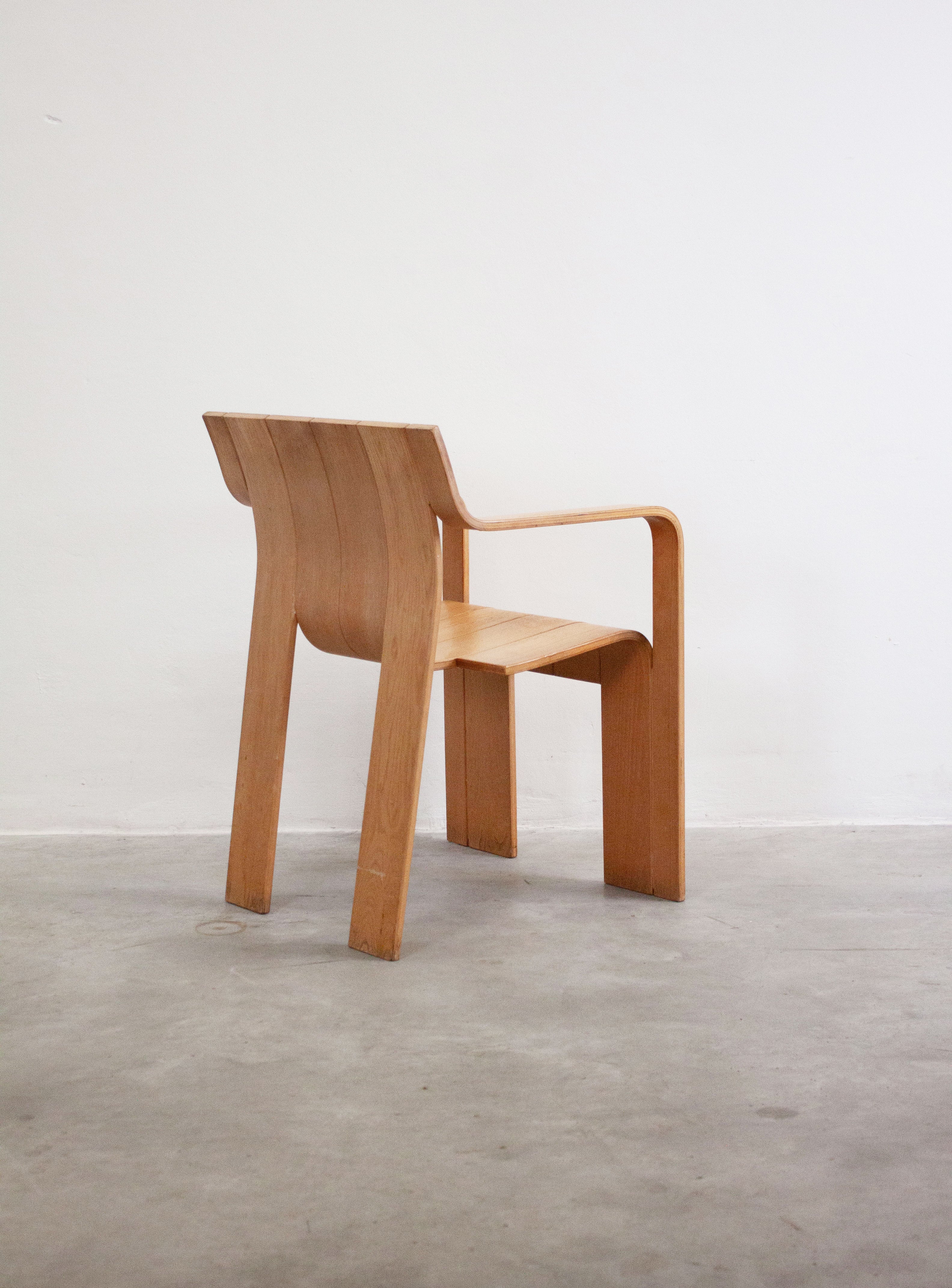 Castelijn Strip Dining Chair with Armrest by Gijs Bakker - Image 14