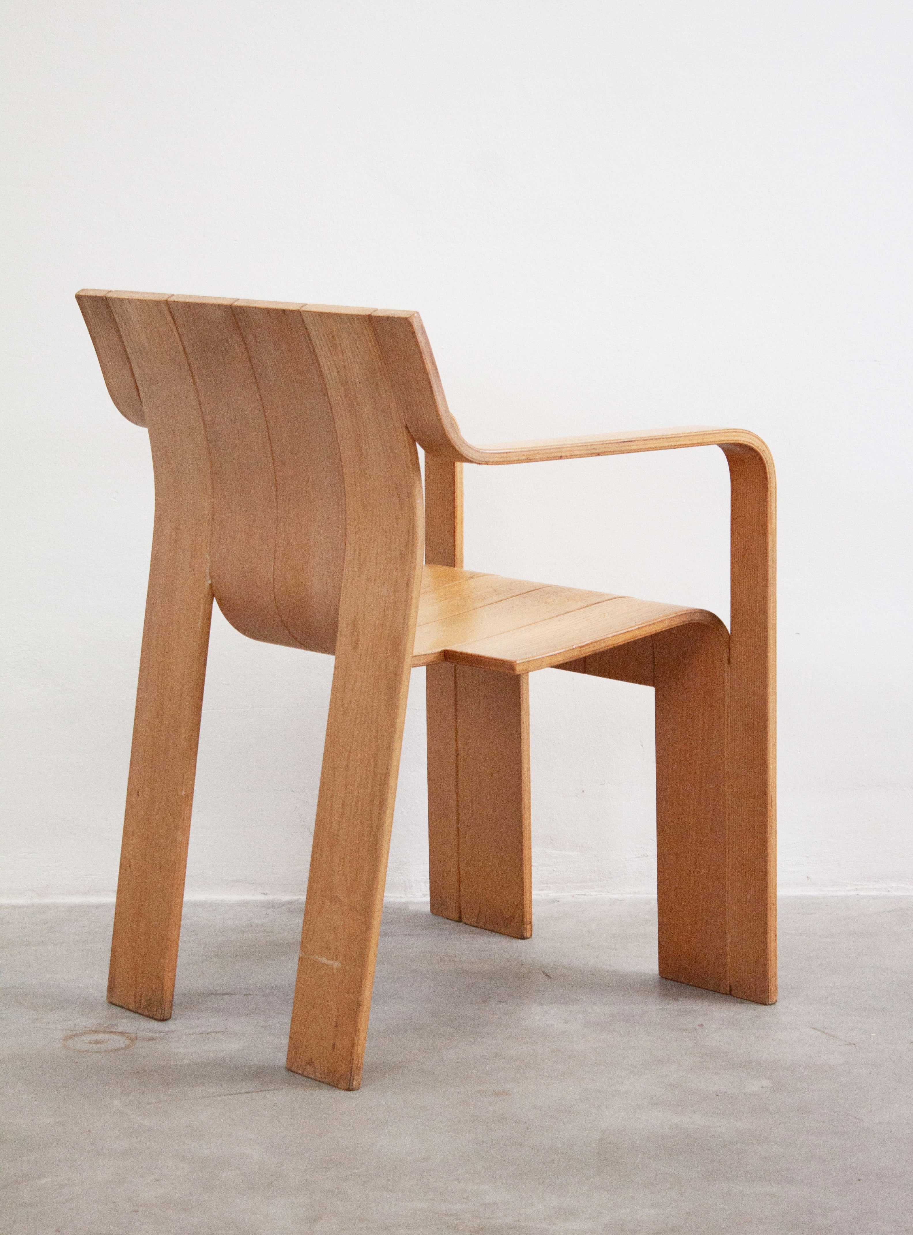 Castelijn Strip Dining Chair with Armrest by Gijs Bakker - Image 15