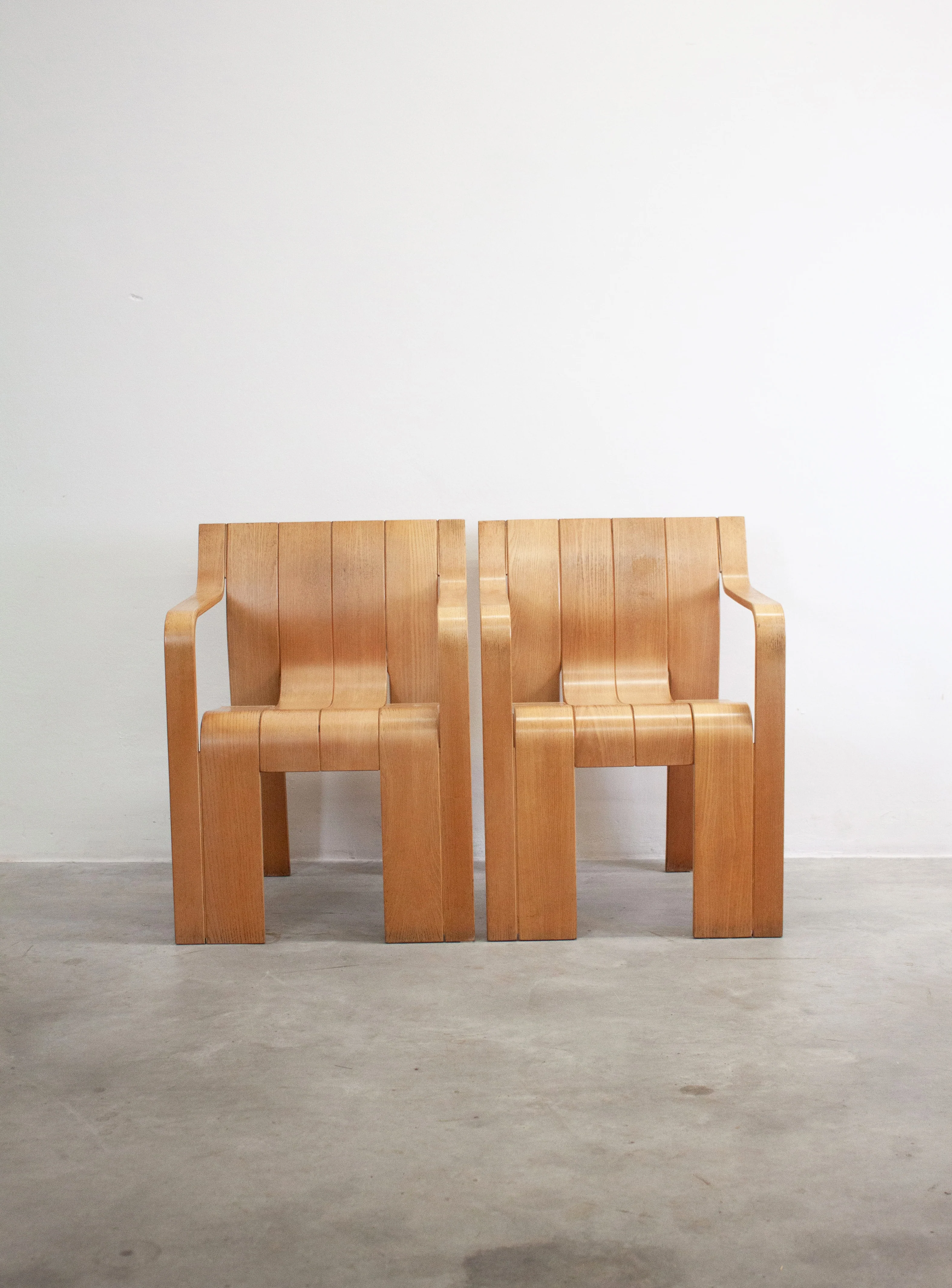 Castelijn Strip Dining Chair with Armrest by Gijs Bakker - Image 2