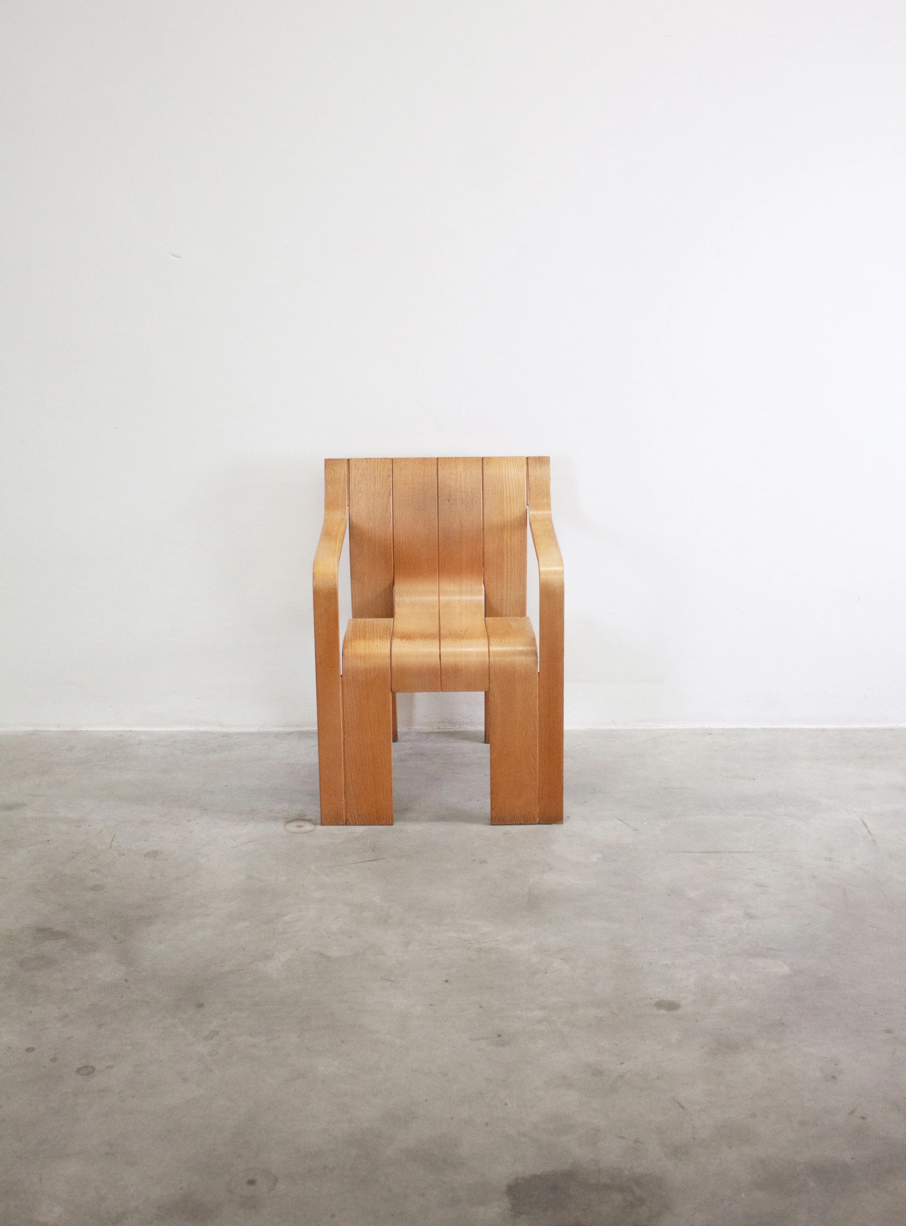 Castelijn Strip Dining Chair with Armrest by Gijs Bakker - Image 4