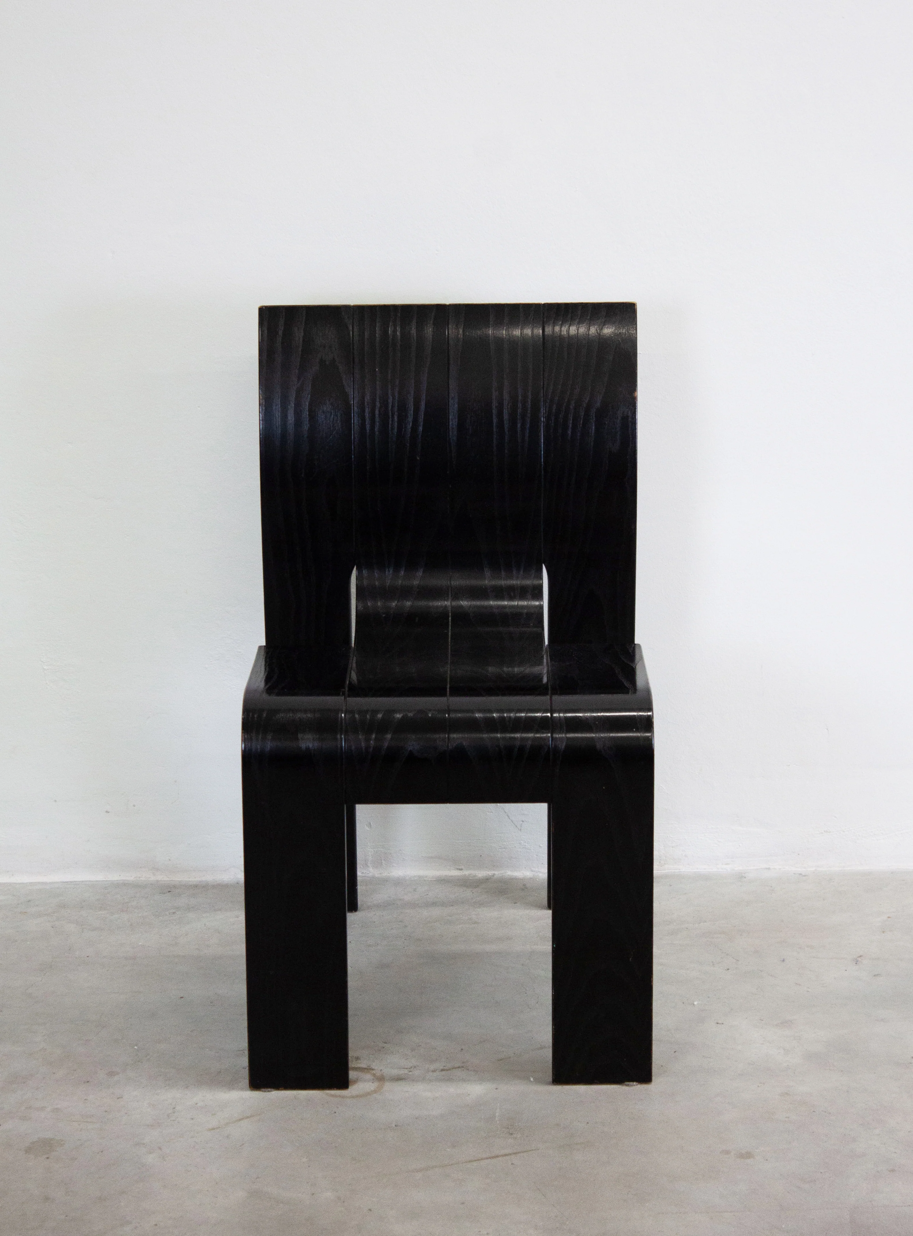 Castelijn Strip Chairs by Gijs Bakker (Black) - Image 15