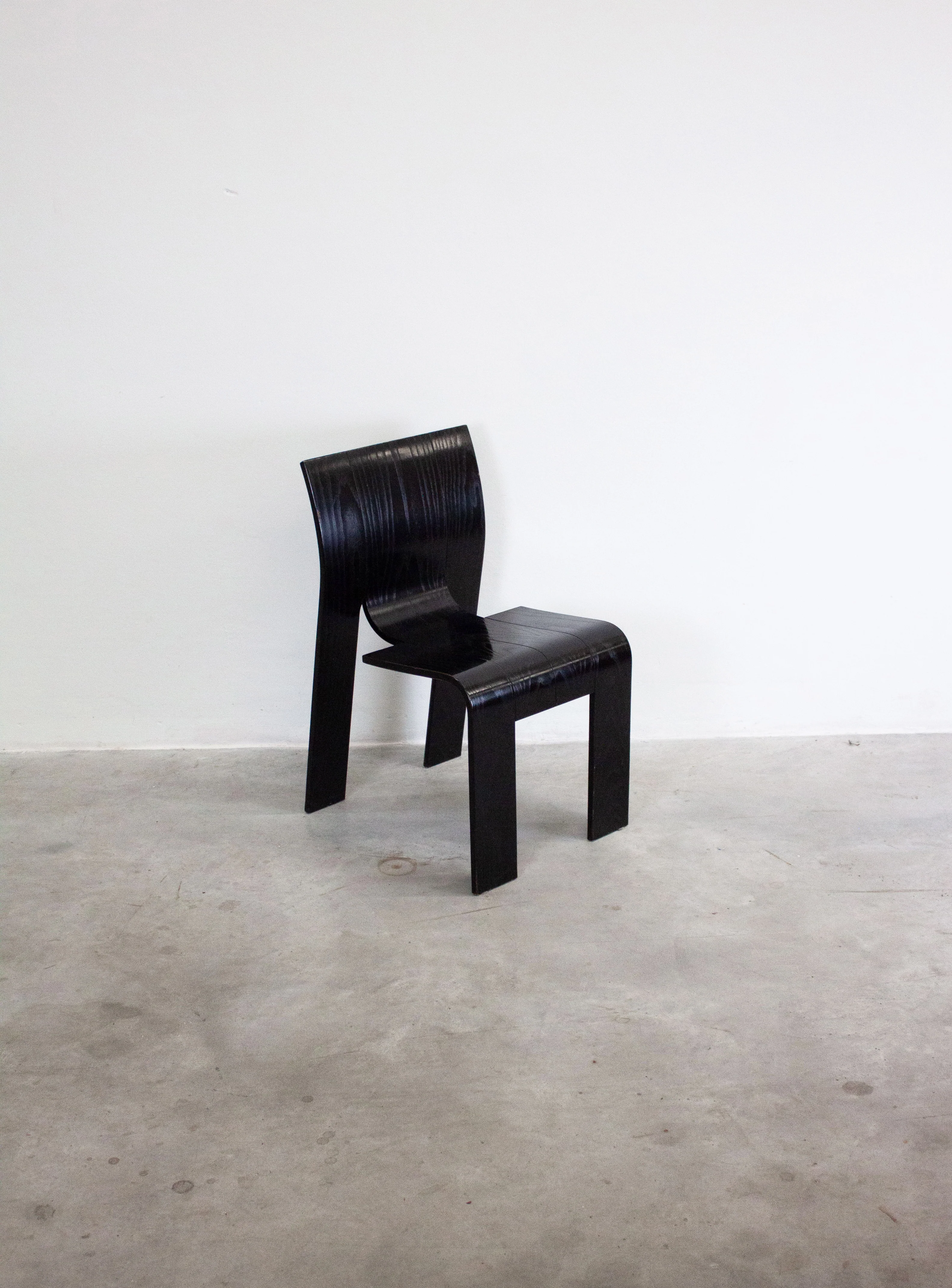 Castelijn Strip Chairs by Gijs Bakker (Black) - Image 23