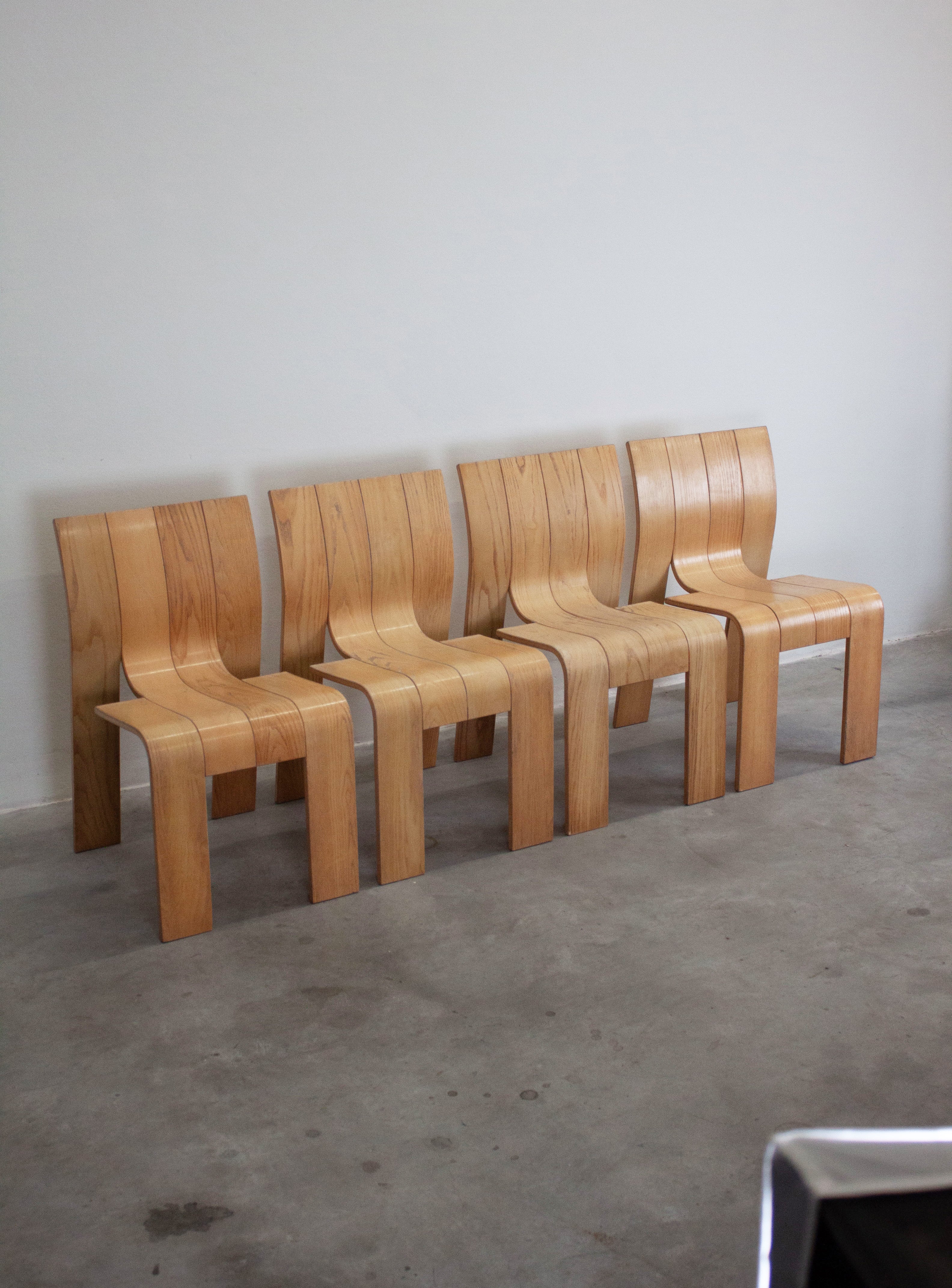 Castelijn Strip Chairs by Gijs Bakker (Set of 4) - Image 11