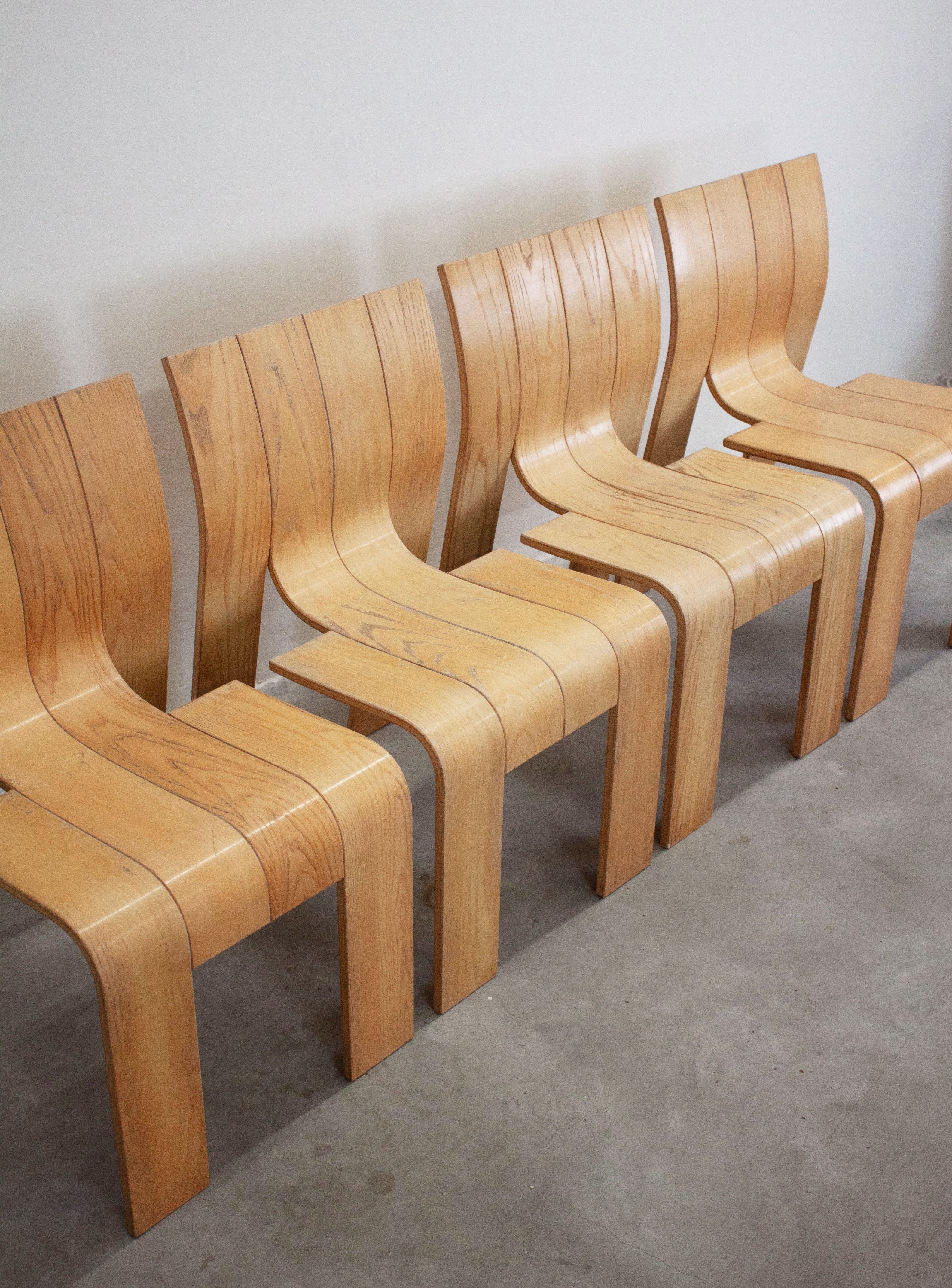 Castelijn Strip Chairs by Gijs Bakker (Set of 4) - Image 13
