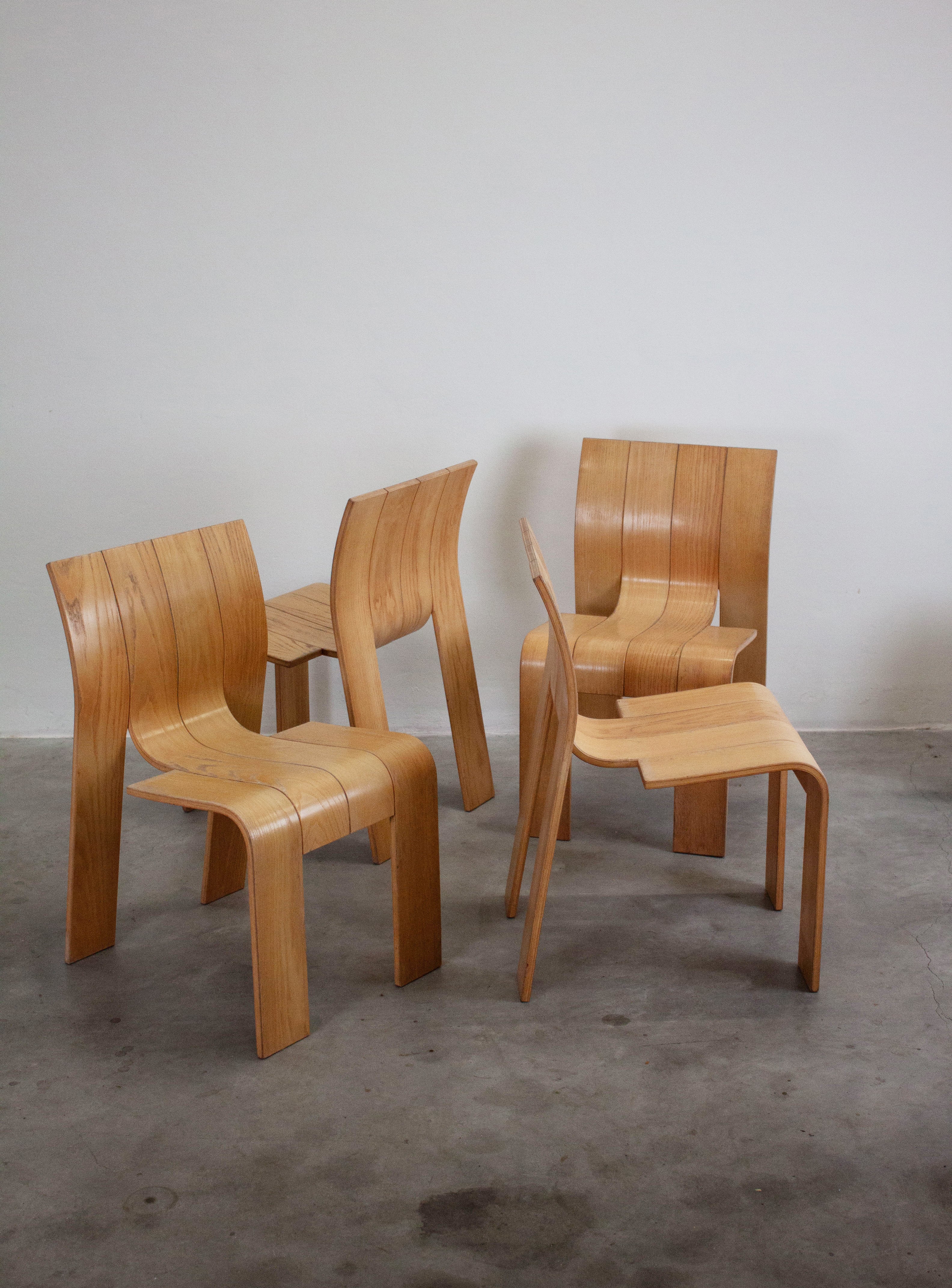 Castelijn Strip Chairs by Gijs Bakker (Set of 4) - Image 2
