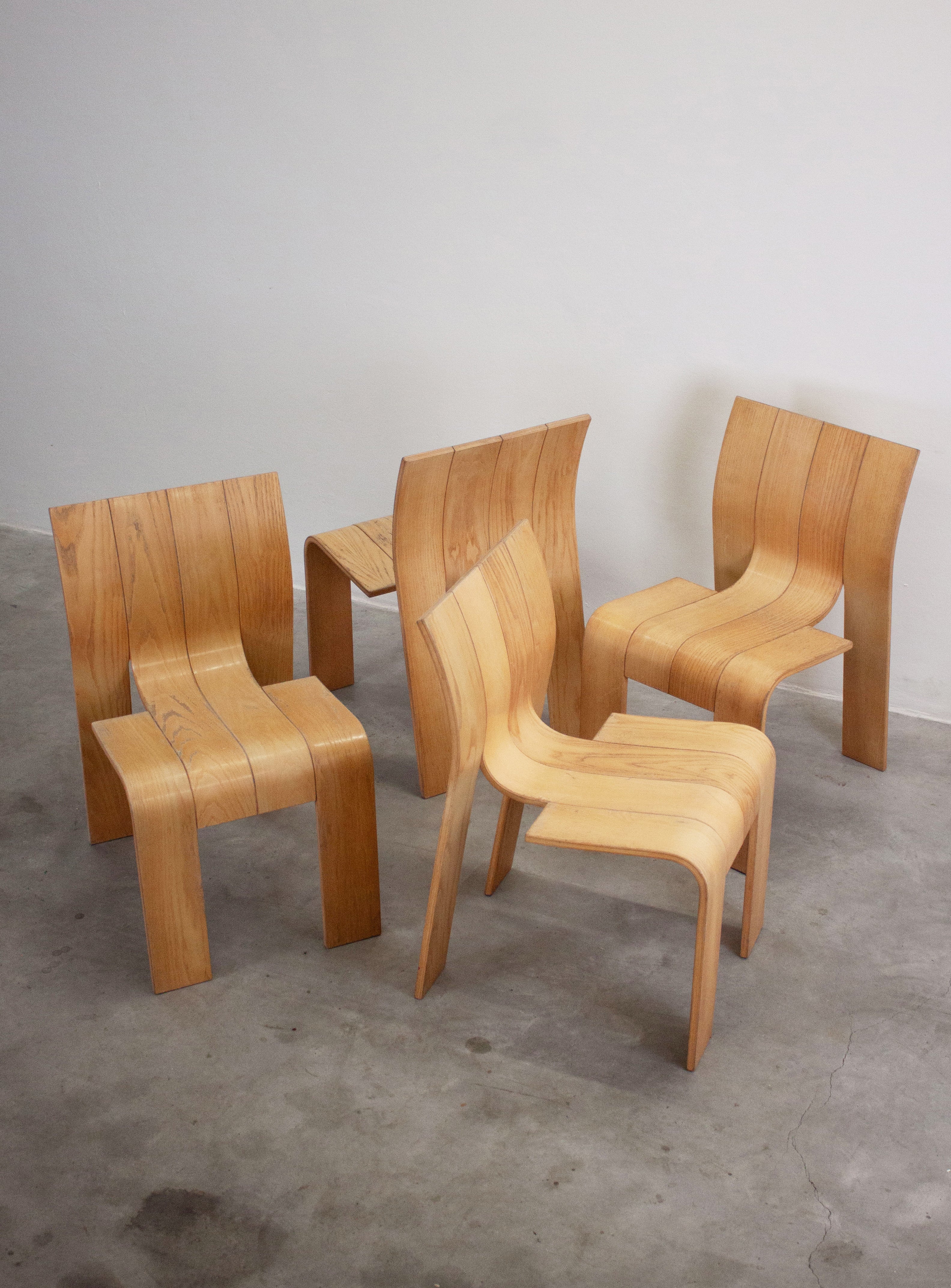 Castelijn Strip Chairs by Gijs Bakker (Set of 4) - Image 4