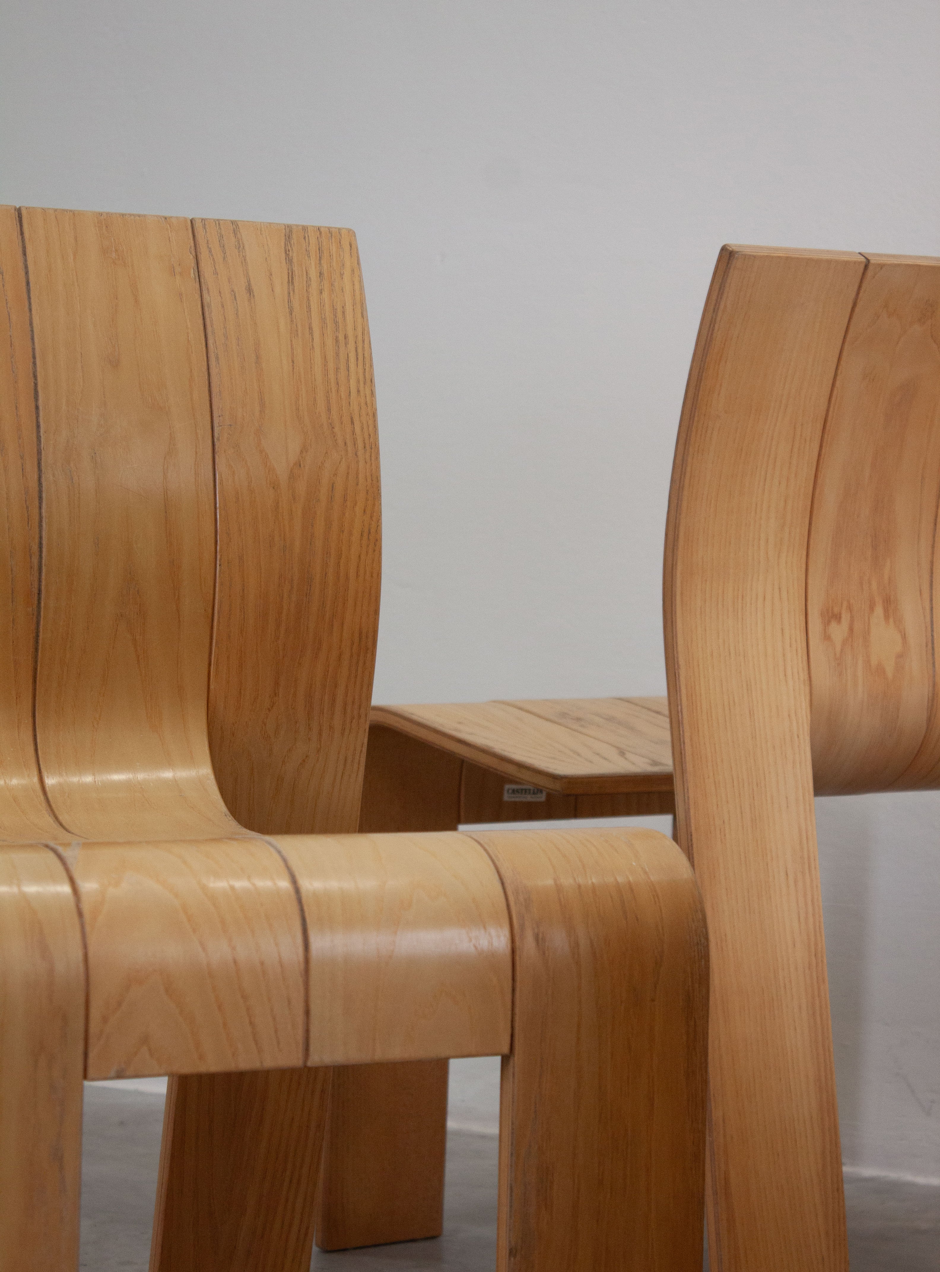 Castelijn Strip Chairs by Gijs Bakker (Set of 4) - Image 7