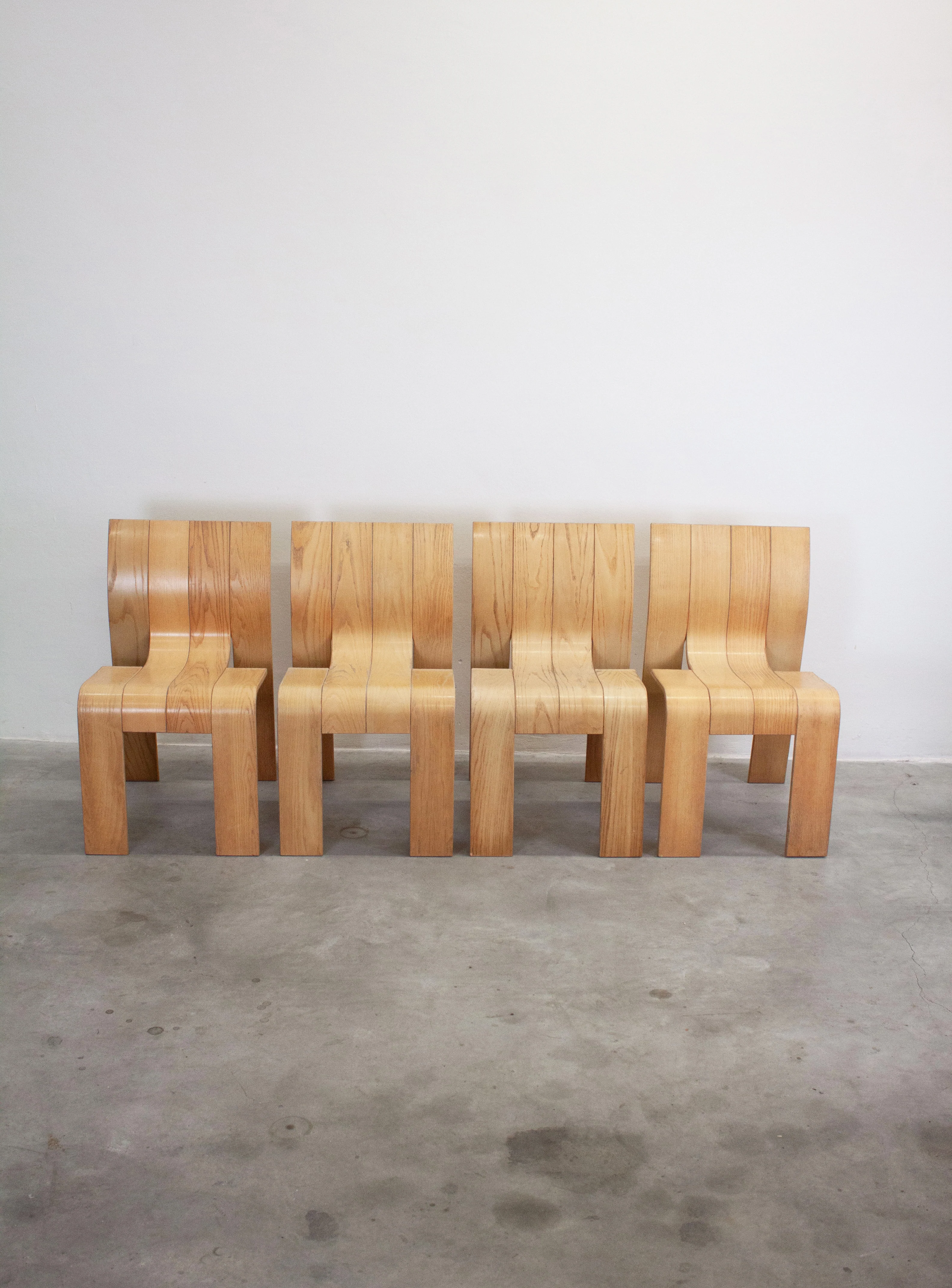Castelijn Strip Chairs by Gijs Bakker (Set of 4) - Image 9