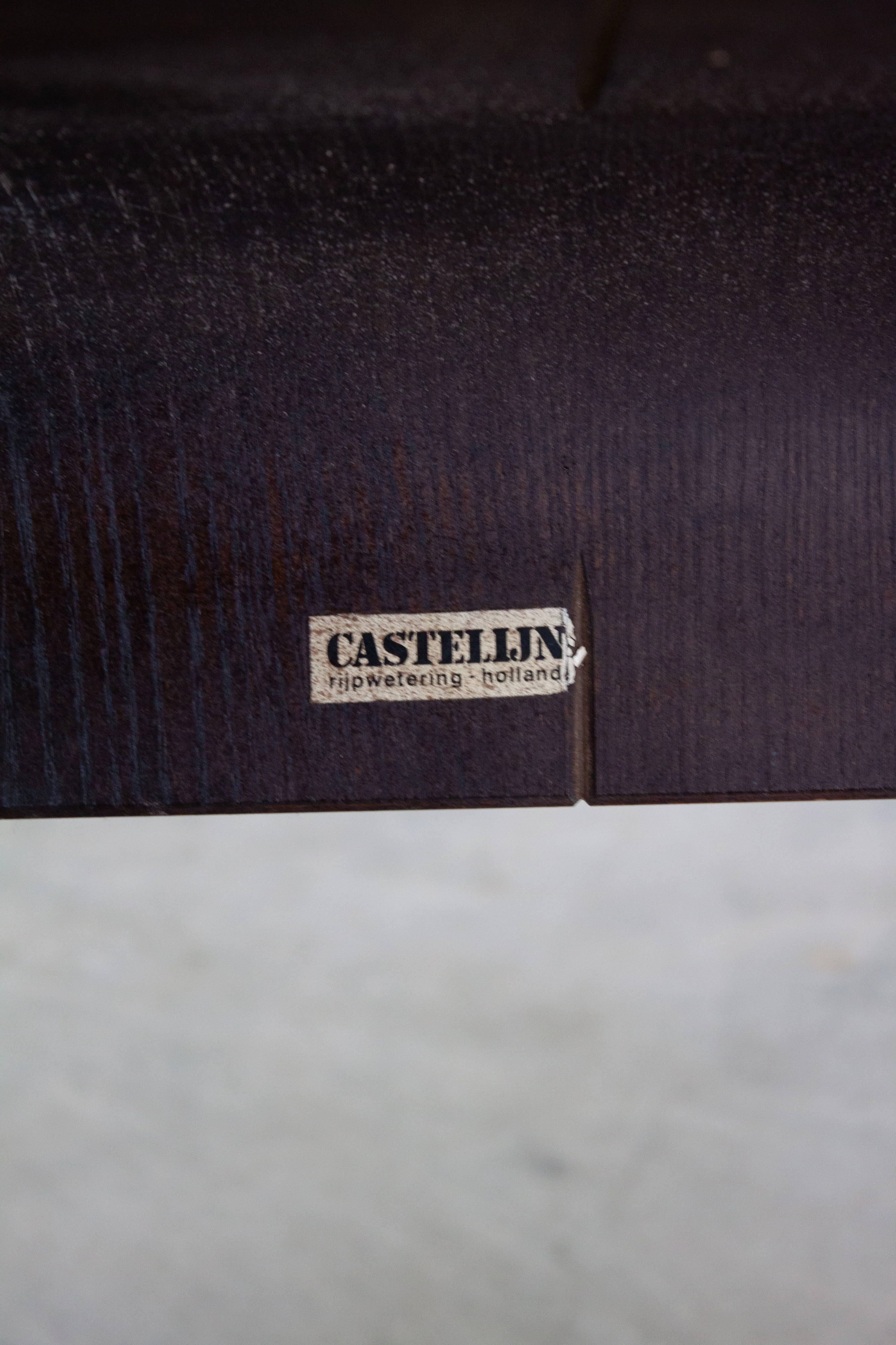 Castelijn Strip Chairs with Armrest by Gijs Bakker (Black) - Image 18