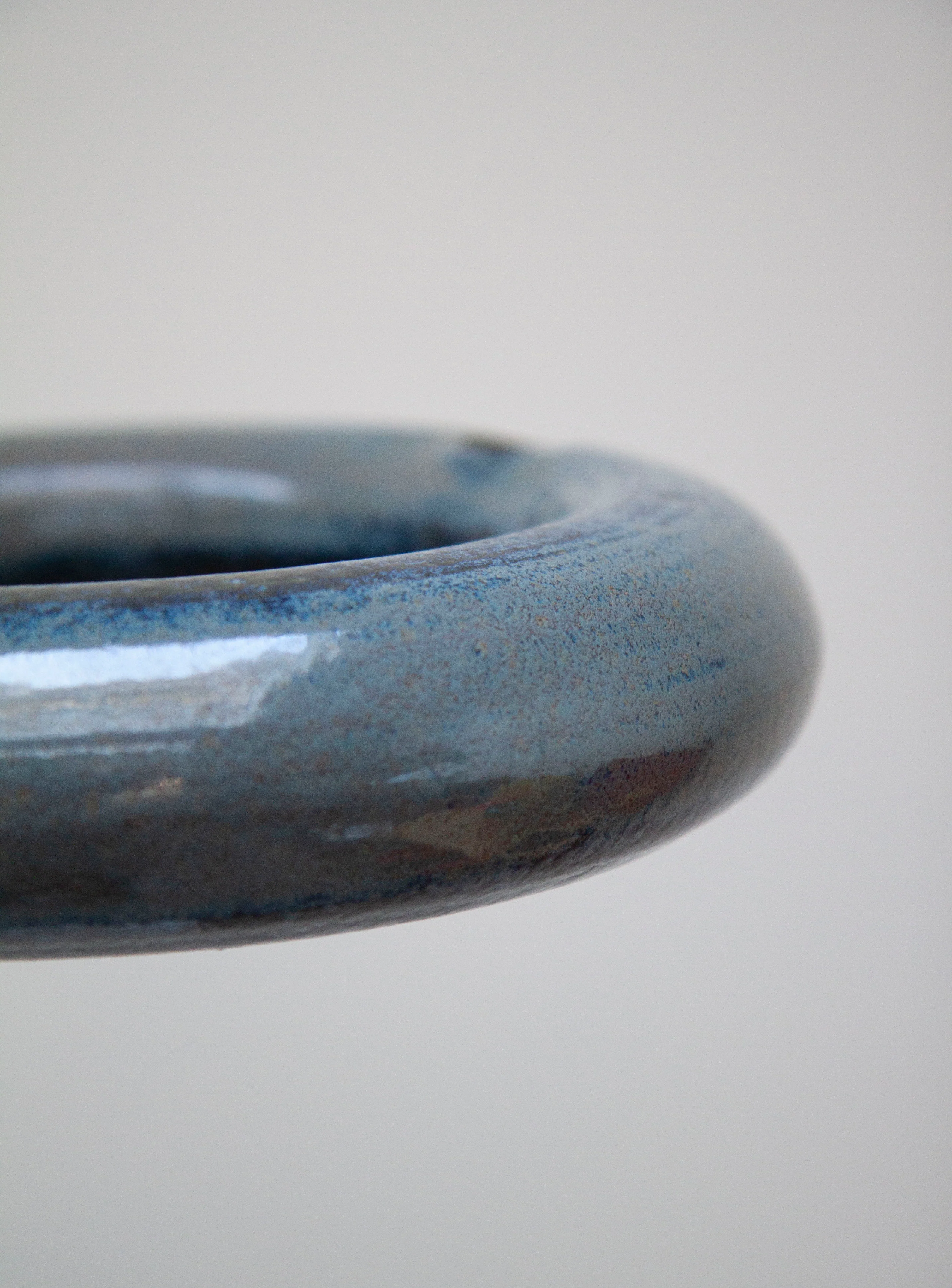 Ceramic Ikebana Vase (Blue/Grey) - Image 10