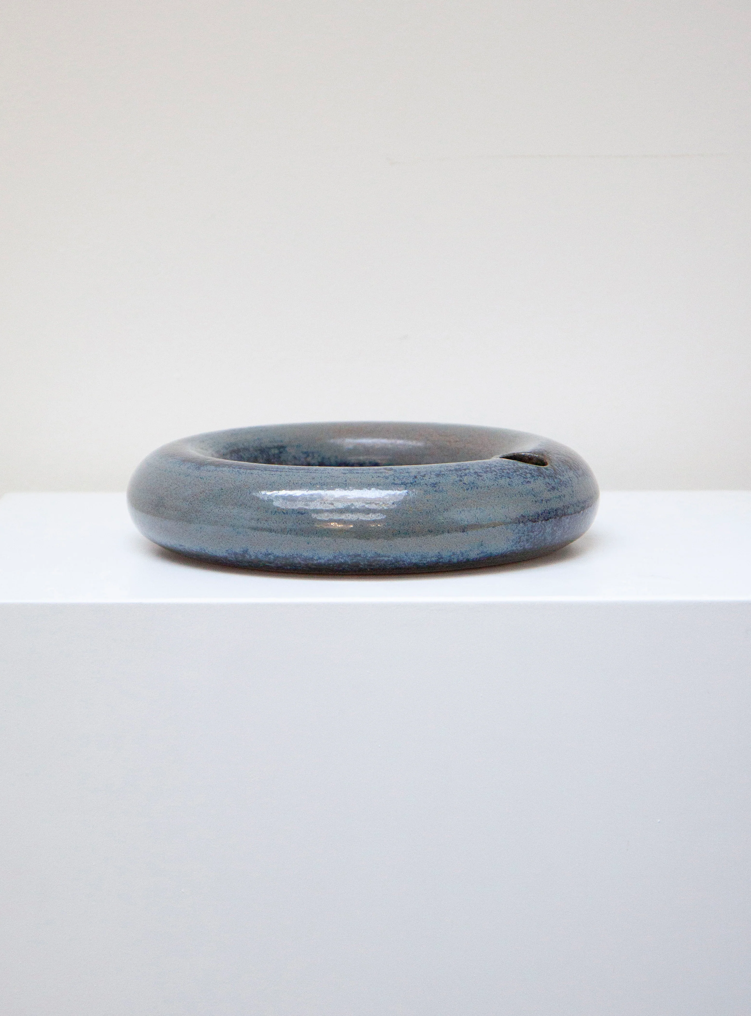Ceramic Ikebana Vase (Blue/Grey) - Image 4