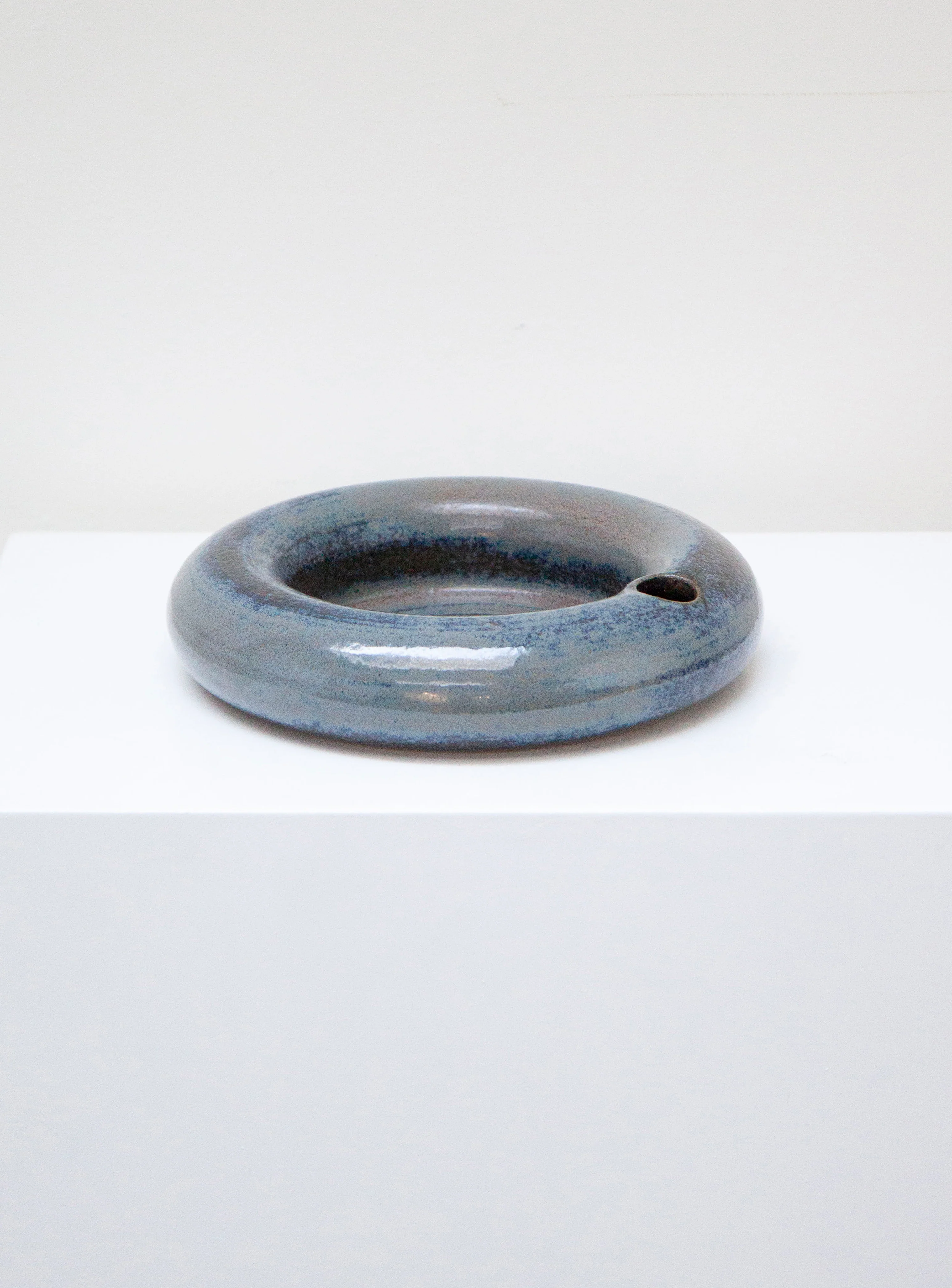 Ceramic Ikebana Vase (Blue/Grey) - Image 5