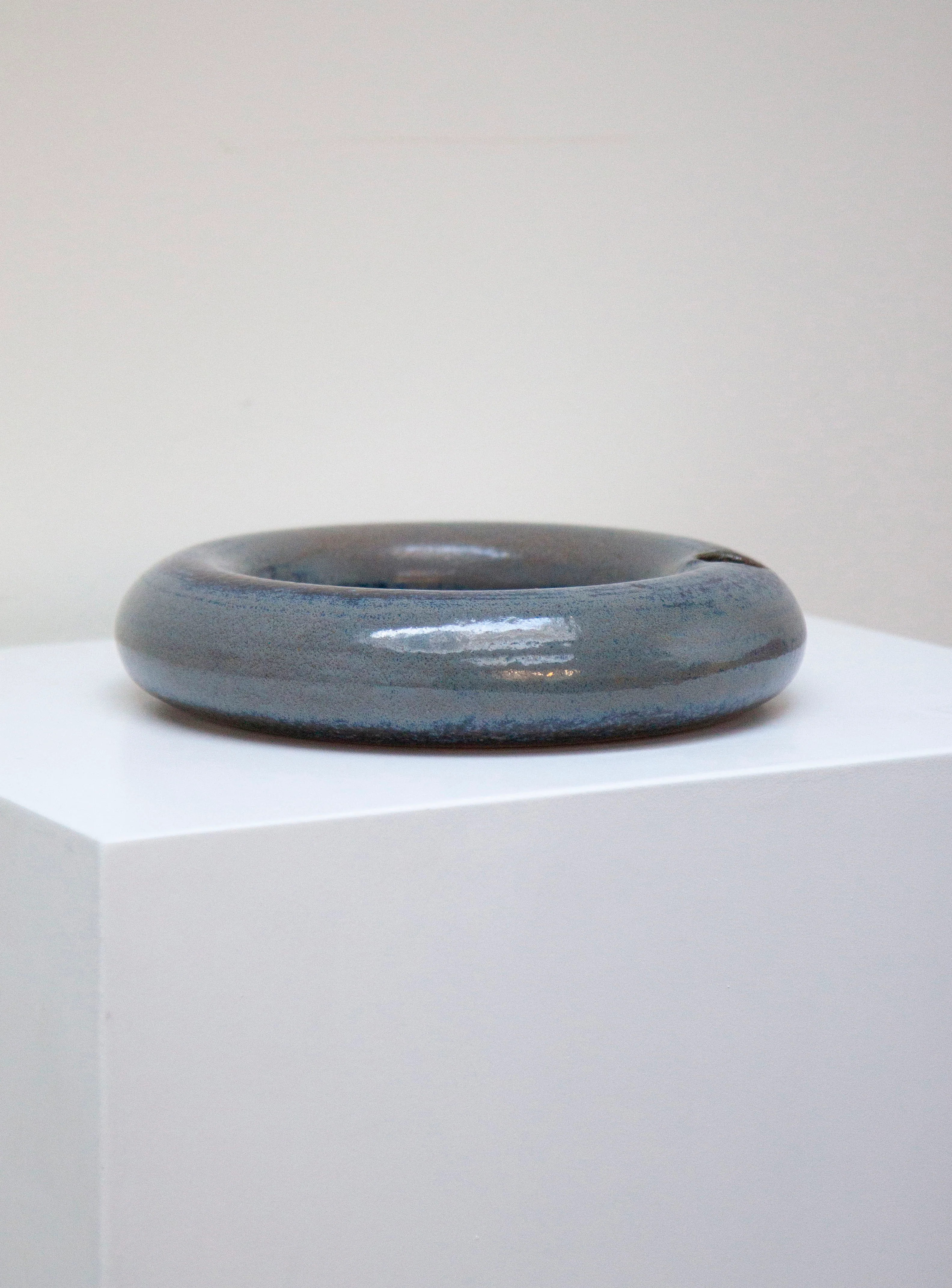 Ceramic Ikebana Vase (Blue/Grey) - Image 7