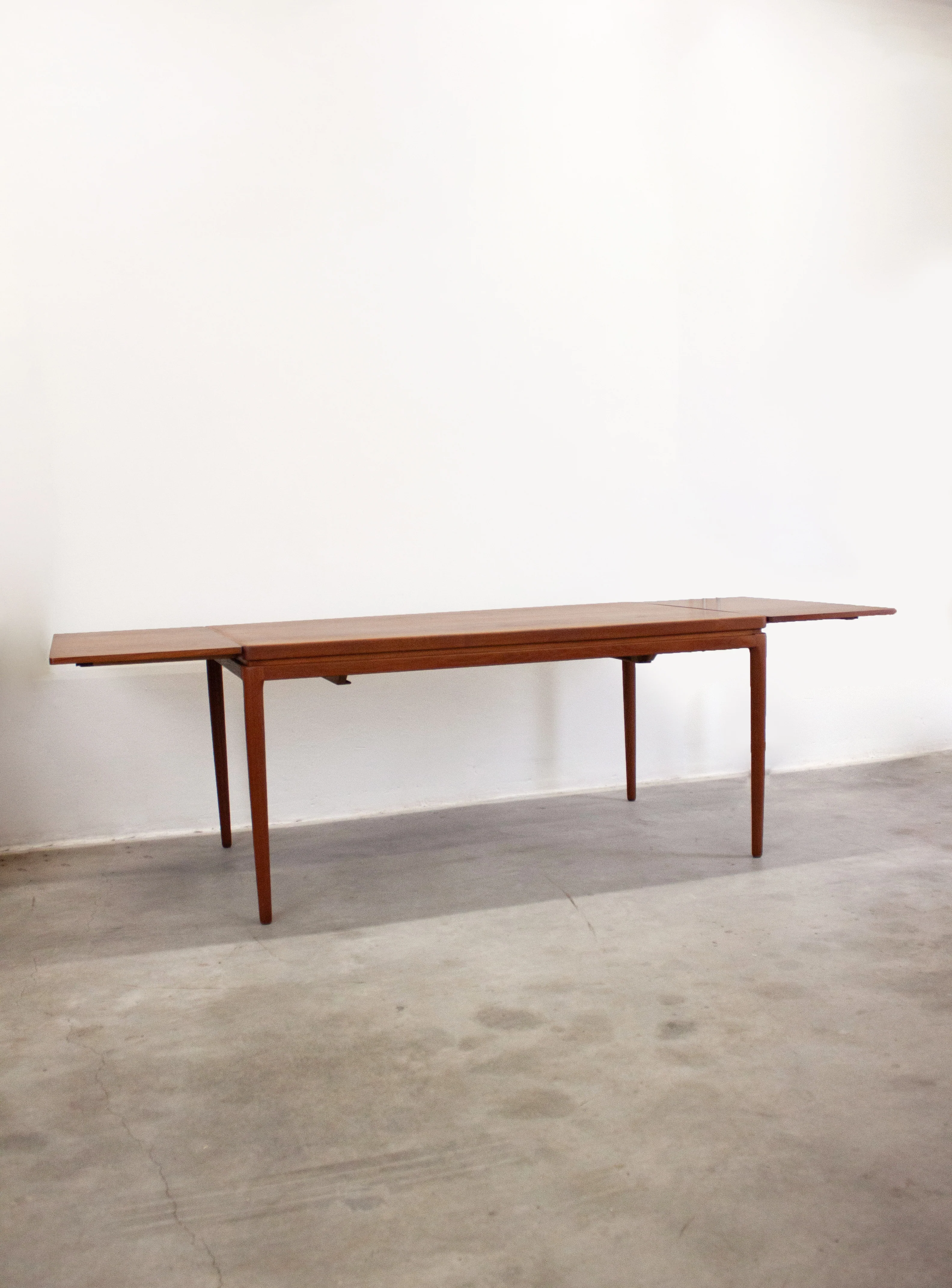 Christian Linneberg Double Extending Dining Table by Johannes Andersen (Teak) - Image 3