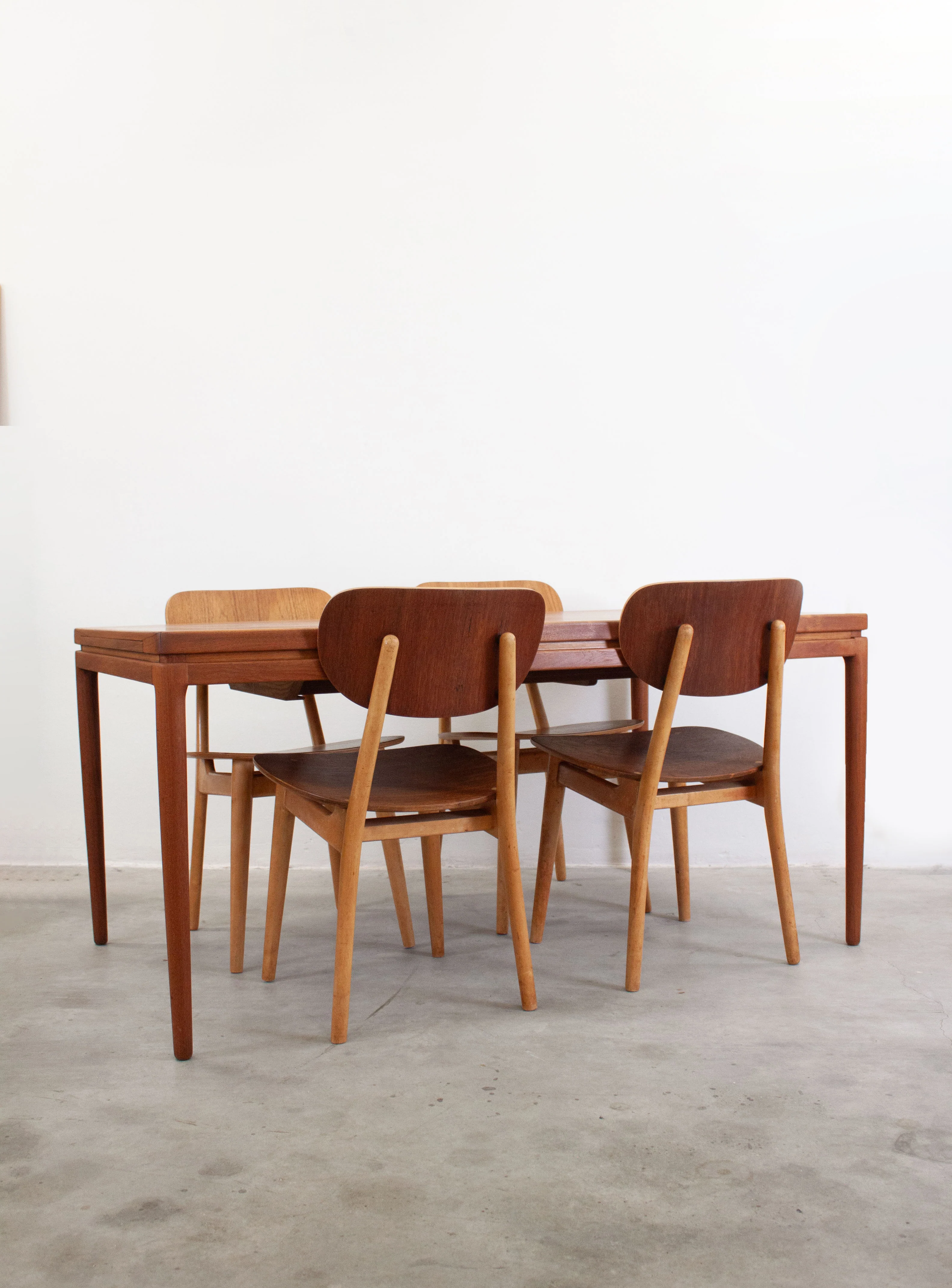 Christian Linneberg Double Extending Dining Table by Johannes Andersen (Teak) - Image 4