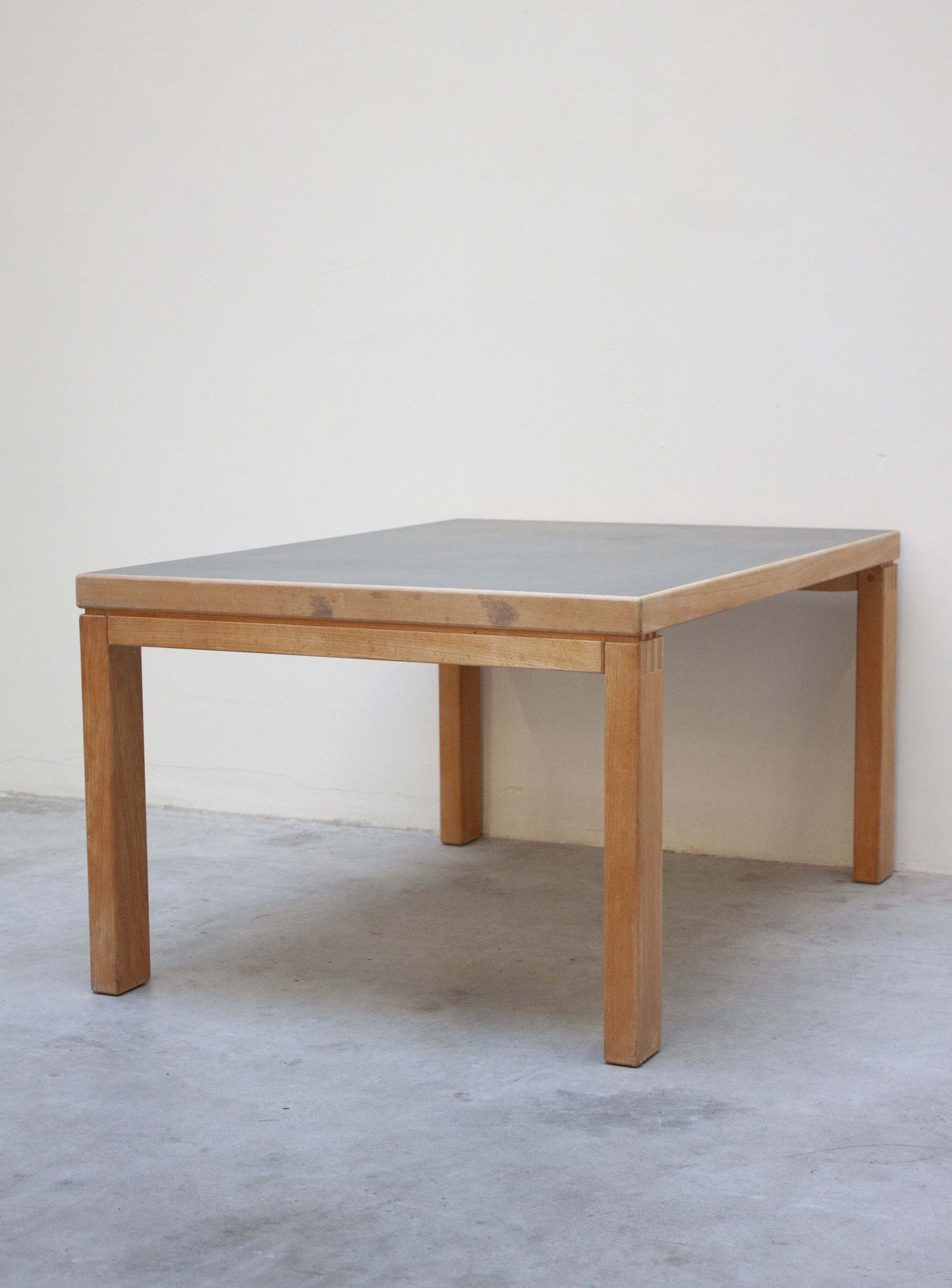 Danish Coffee Table with Grey Linoleum Table Top - Image 15