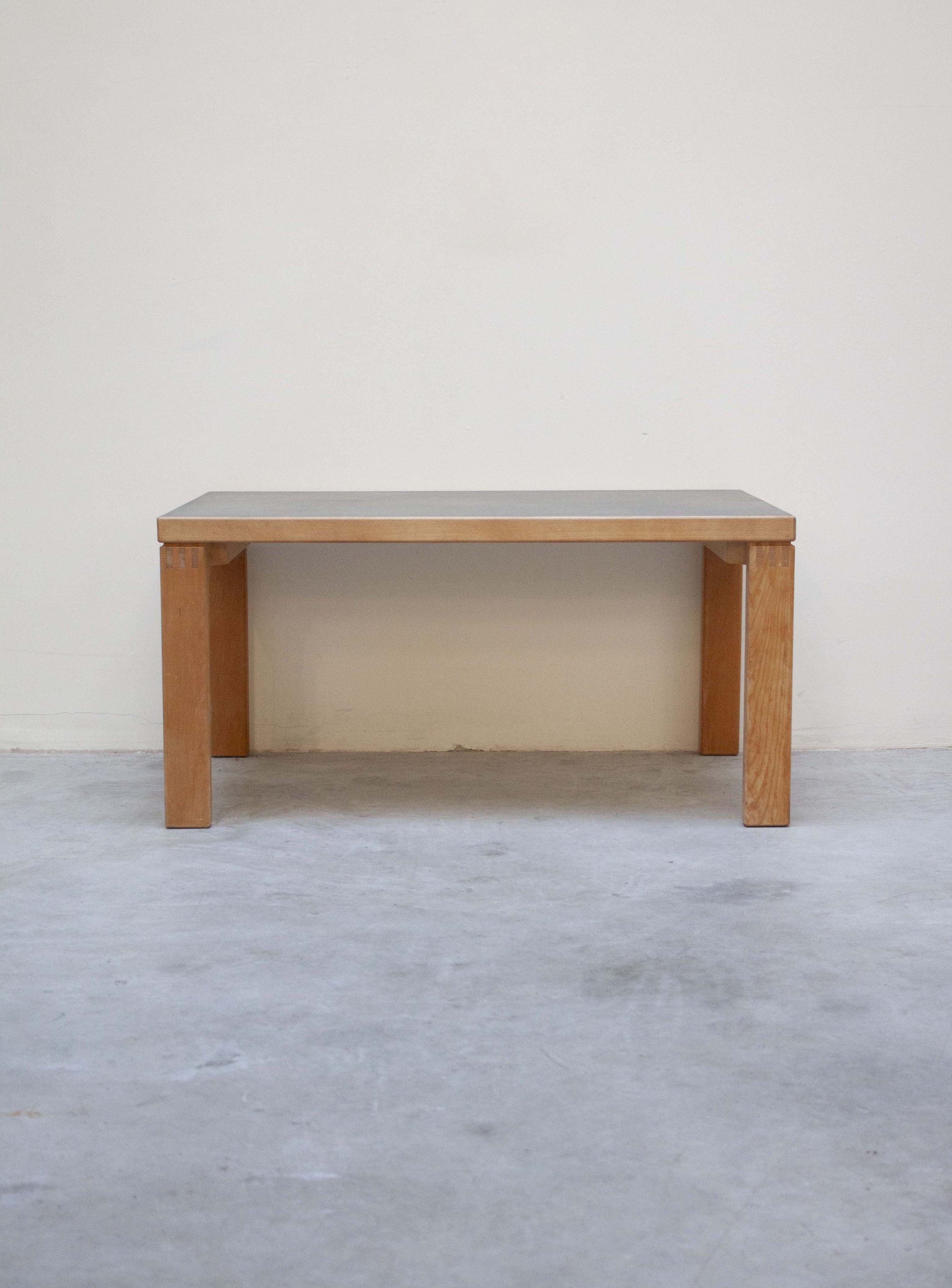 Danish Coffee Table with Grey Linoleum Table Top - Image 4