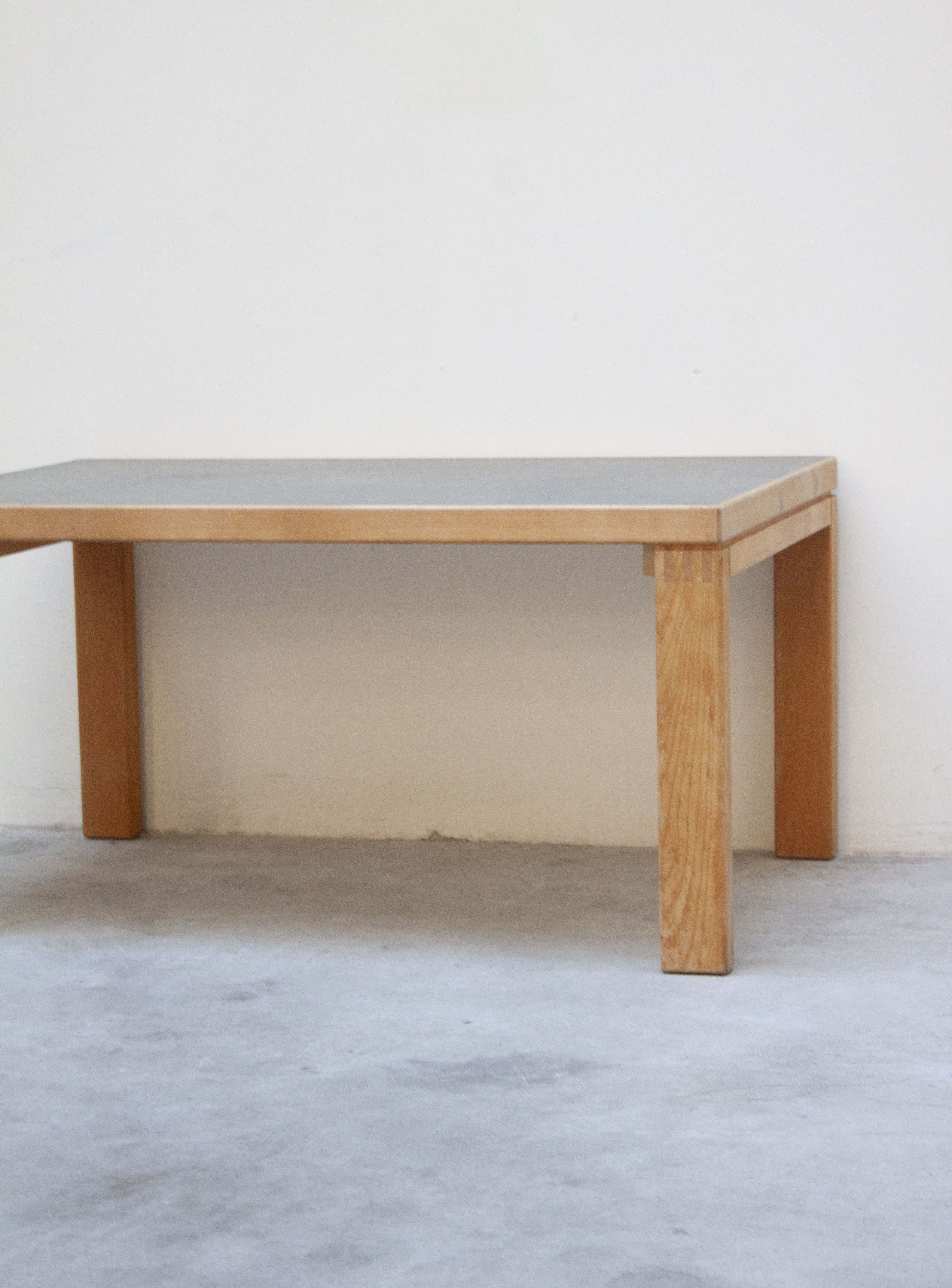 Danish Coffee Table with Grey Linoleum Table Top - Image 6