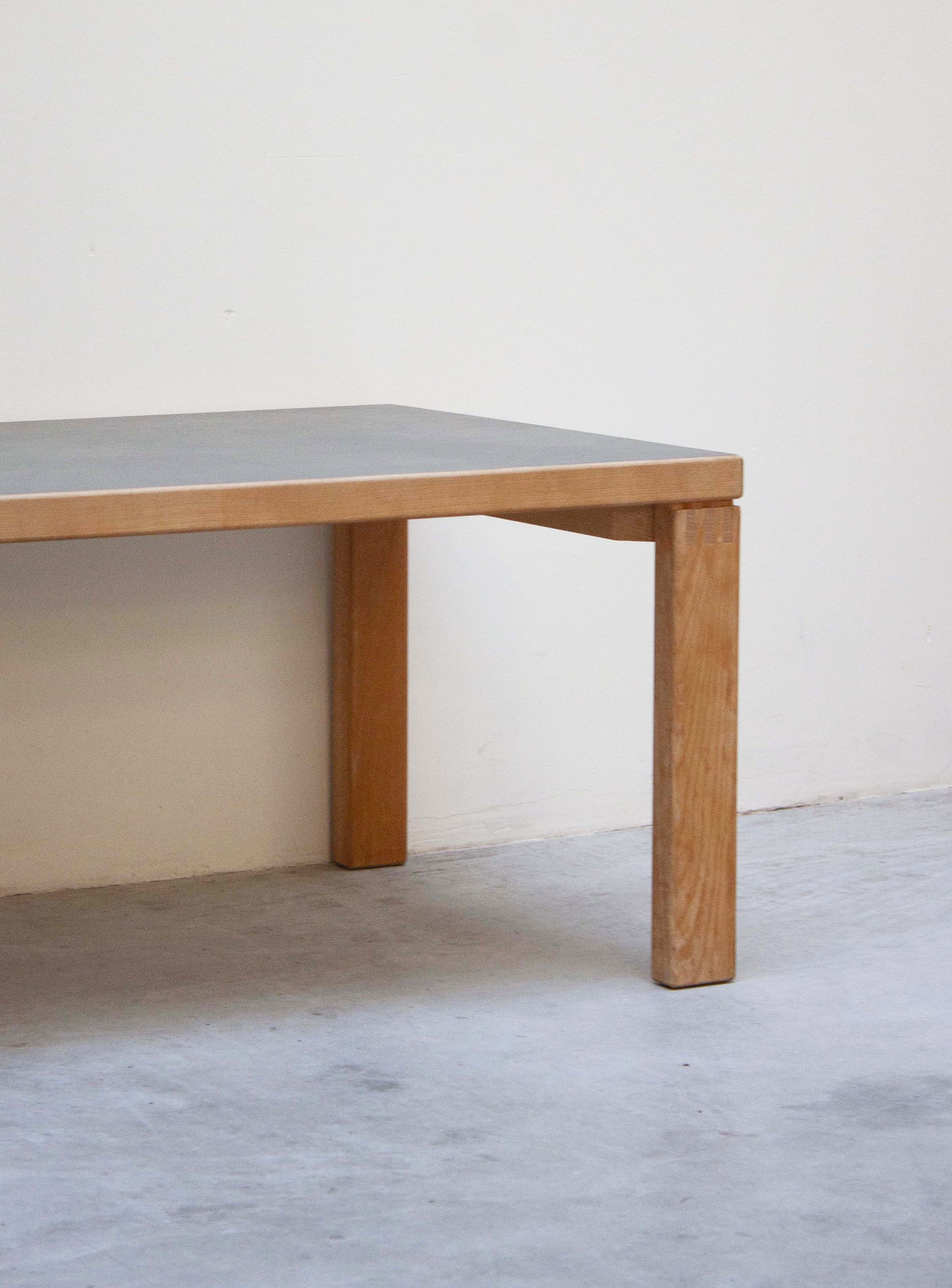 Danish Coffee Table with Grey Linoleum Table Top - Image 7